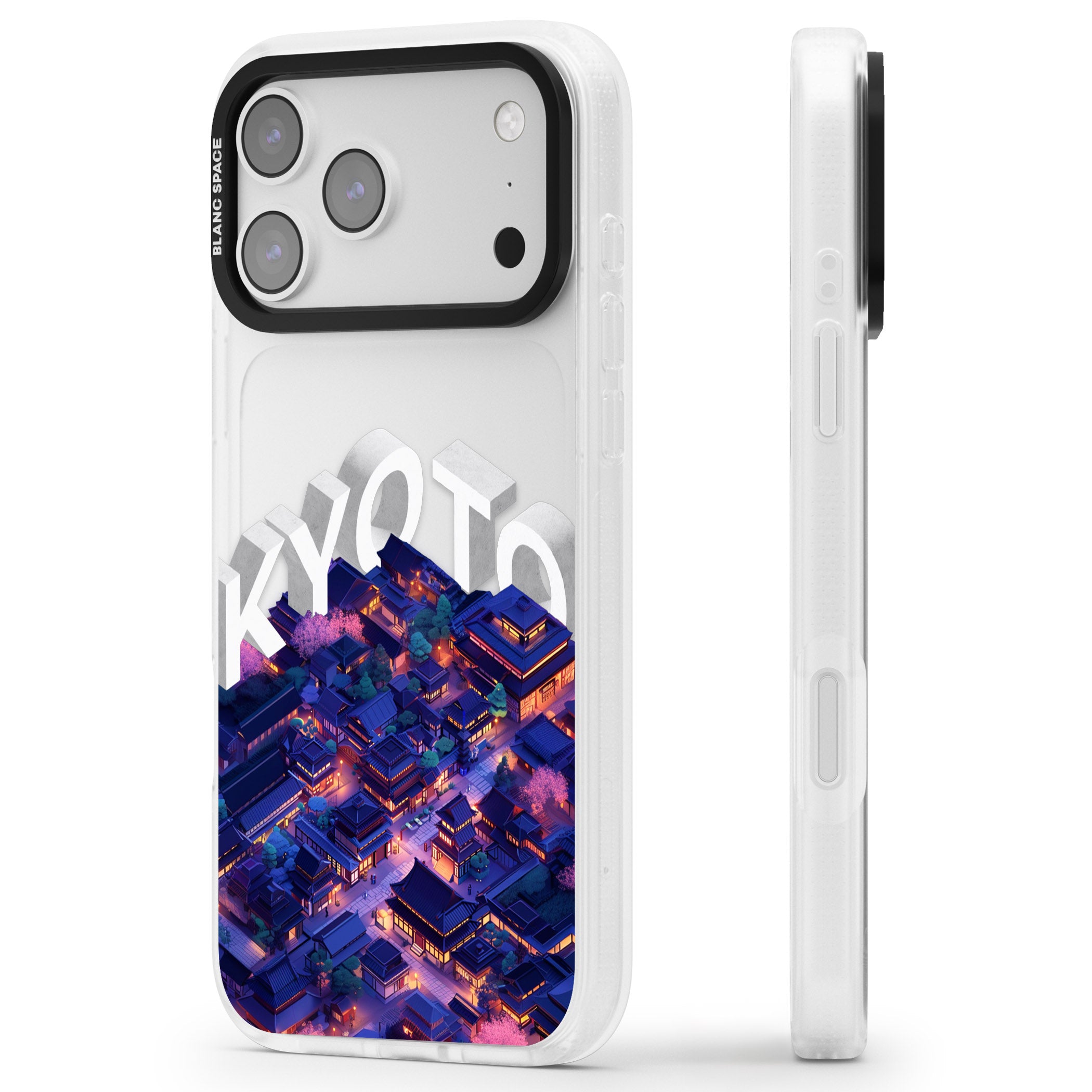 Kyoto iPhone 17 Pro Impact Air Clear Phone Case Side Profile