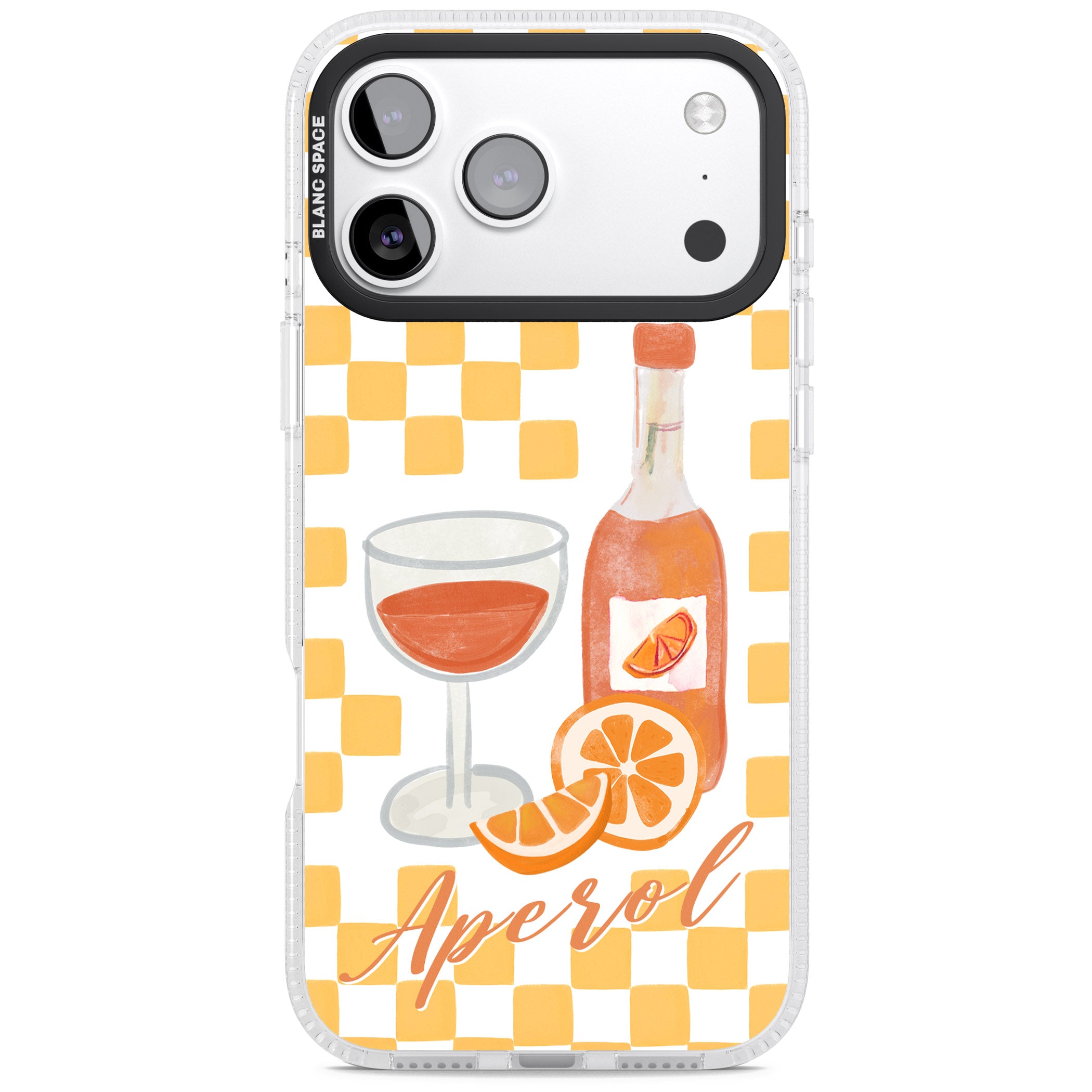 Checked Spritz iPhone 17 Pro Impact Air Clear Phone Case