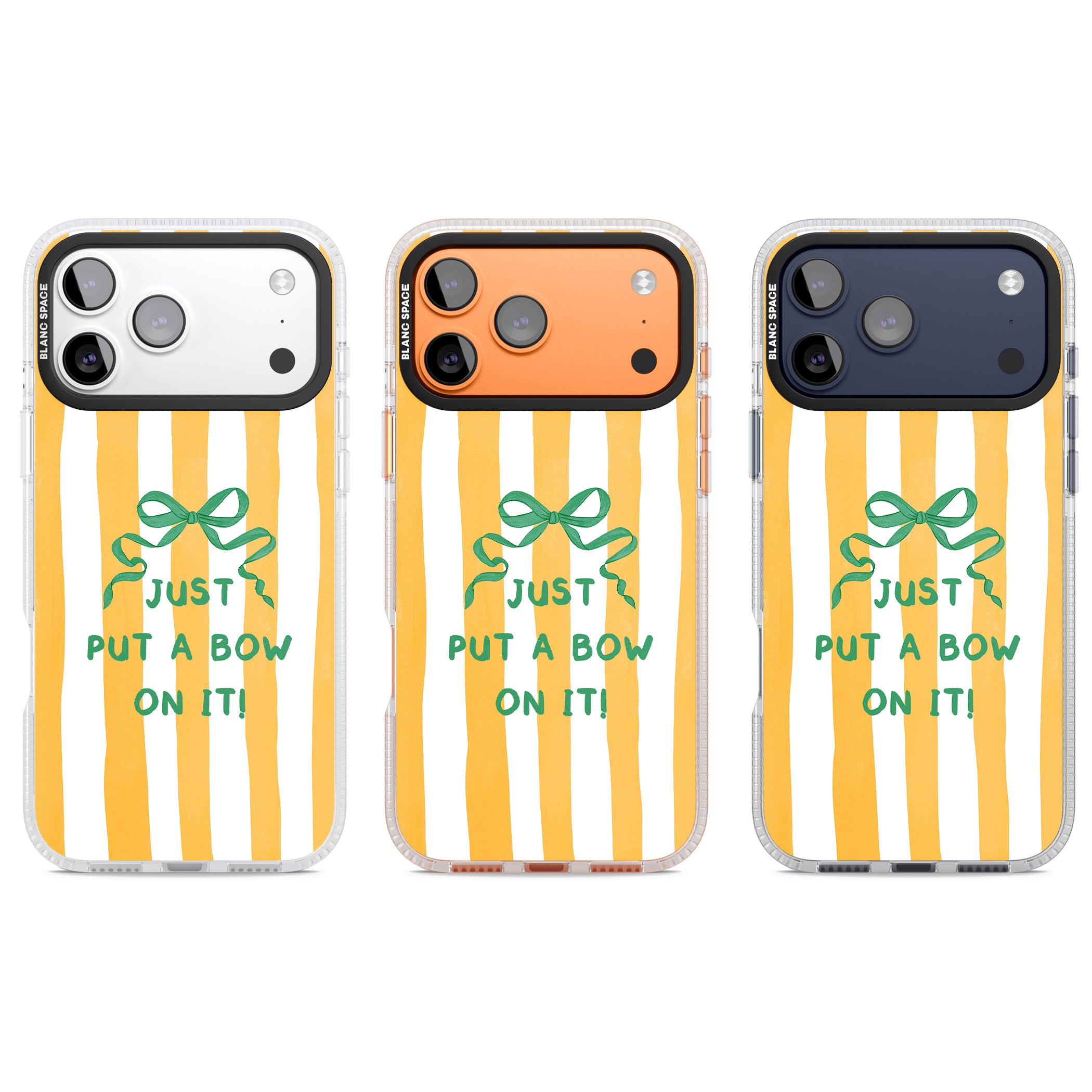 Just Put a Bow On It iPhone 17 Pro Impact Air Clear Phone Case APT Impact Protection