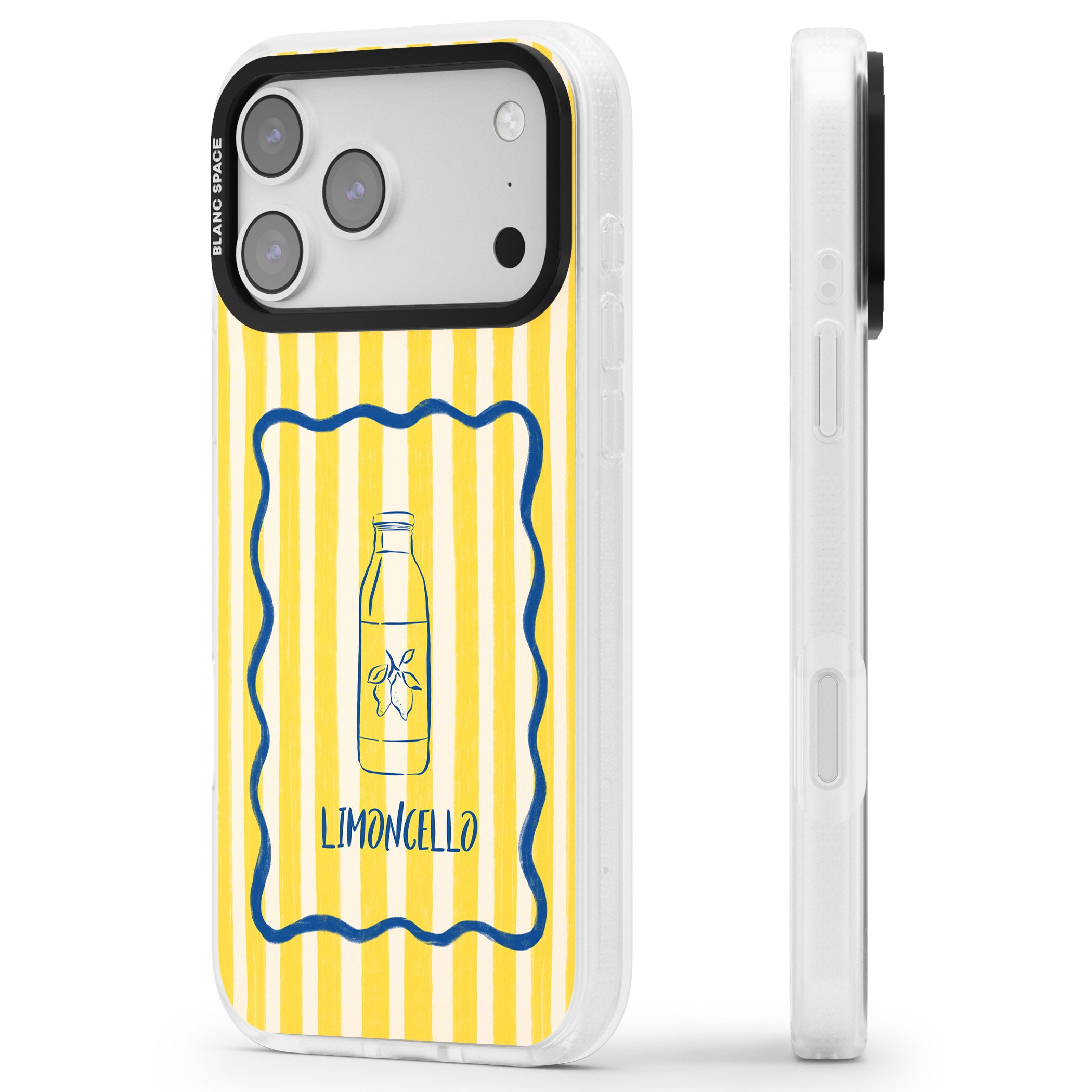 Limoncello iPhone 17 Pro Impact Air Clear Phone Case Side Profile