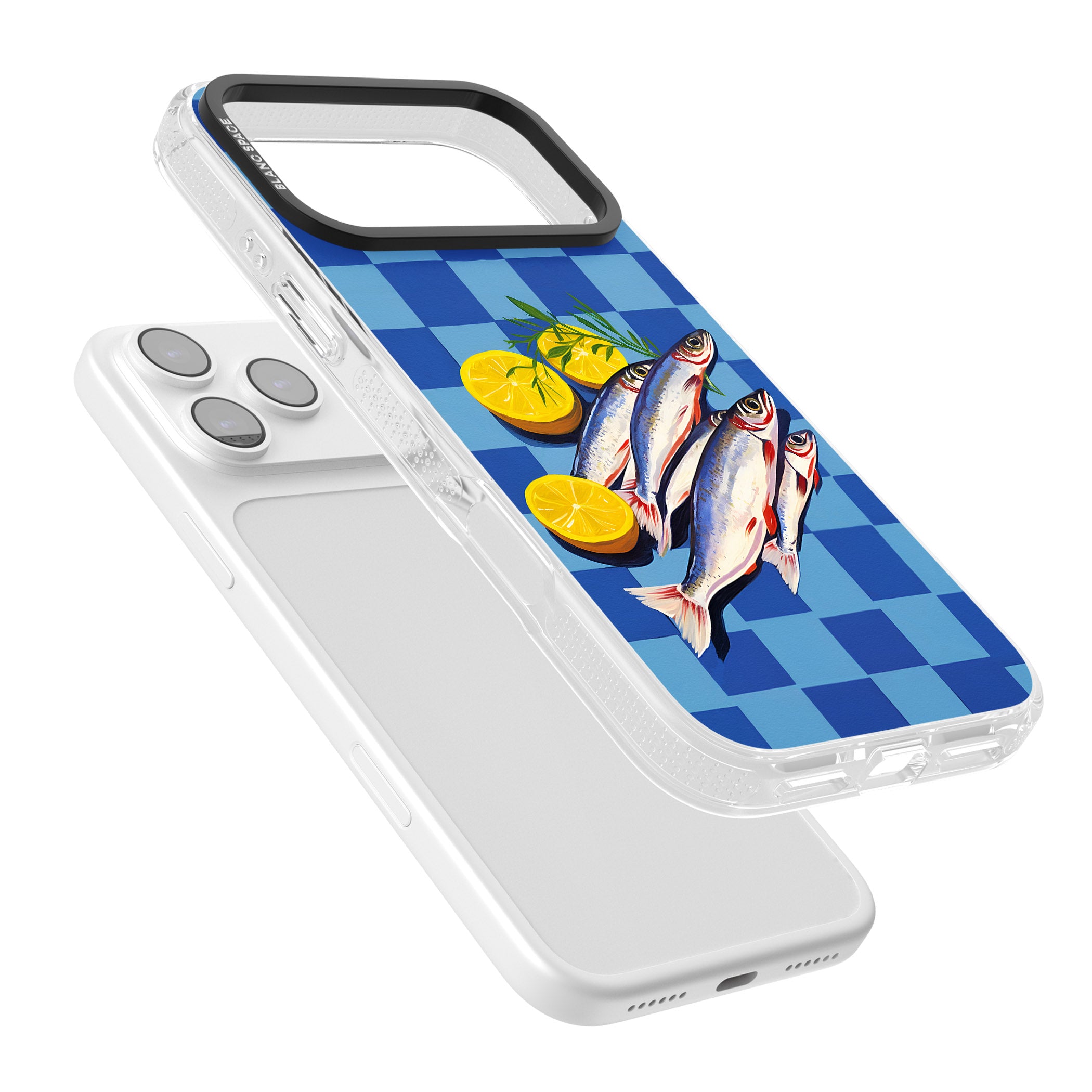 Fish & Lemons iPhone 17 Pro Impact Air Clear Phone Case Colours