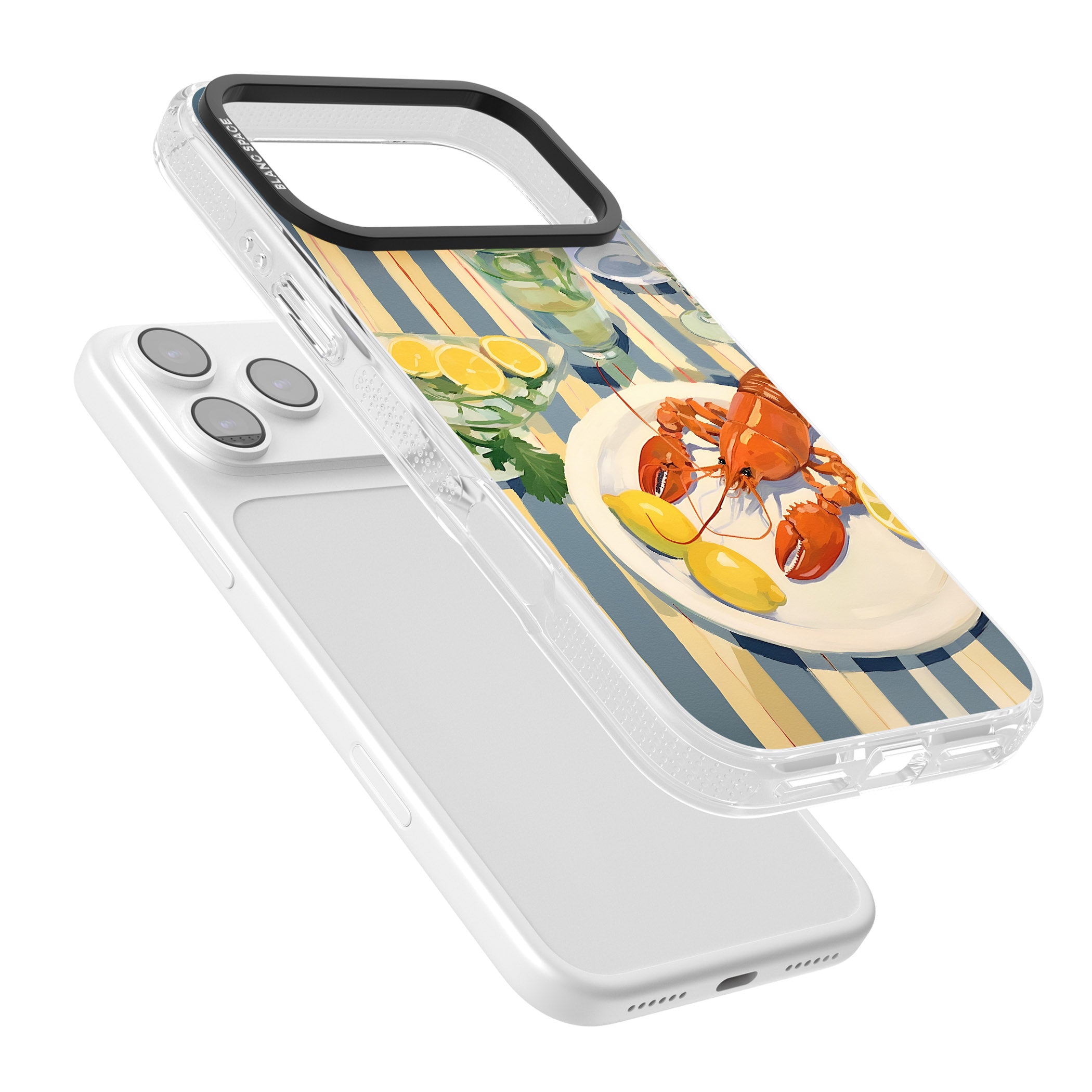 Lobster & Lemons iPhone 17 Pro Impact Air Clear Phone Case Colours