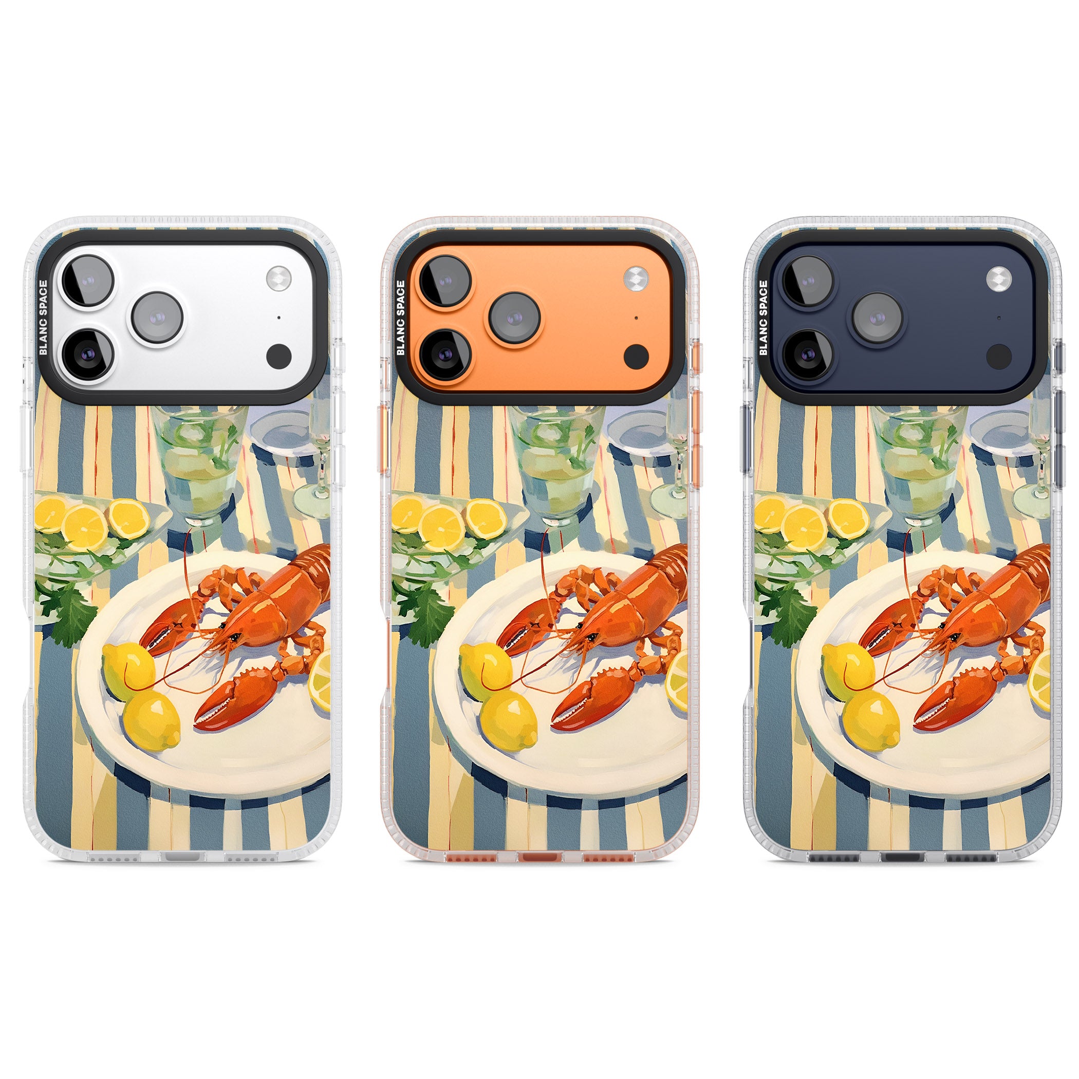 Lobster & Lemons iPhone 17 Pro Impact Air Clear Phone Case APT Impact Protection