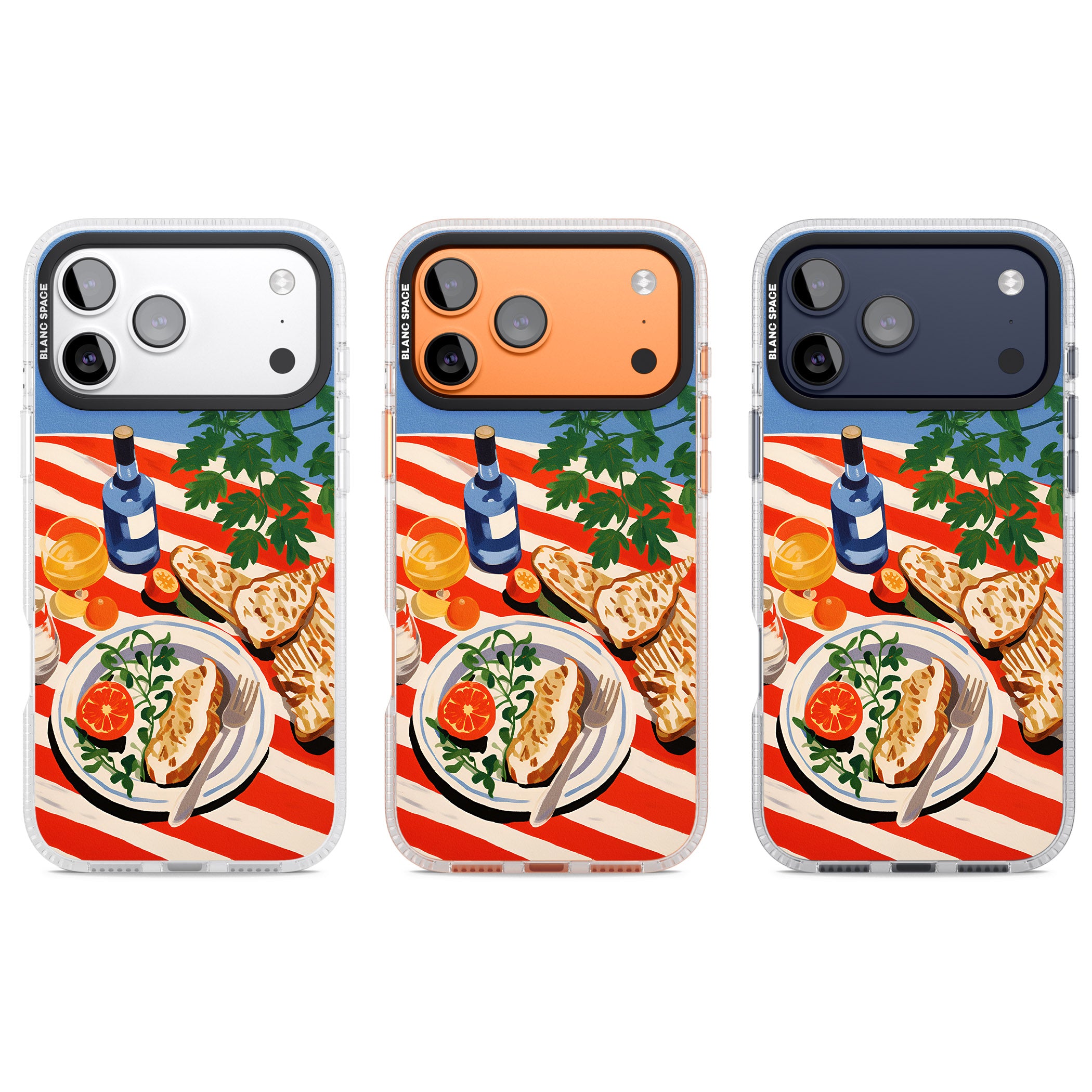 Mediterranean Lunch Table iPhone 17 Pro Impact Air Clear Phone Case APT Impact Protection