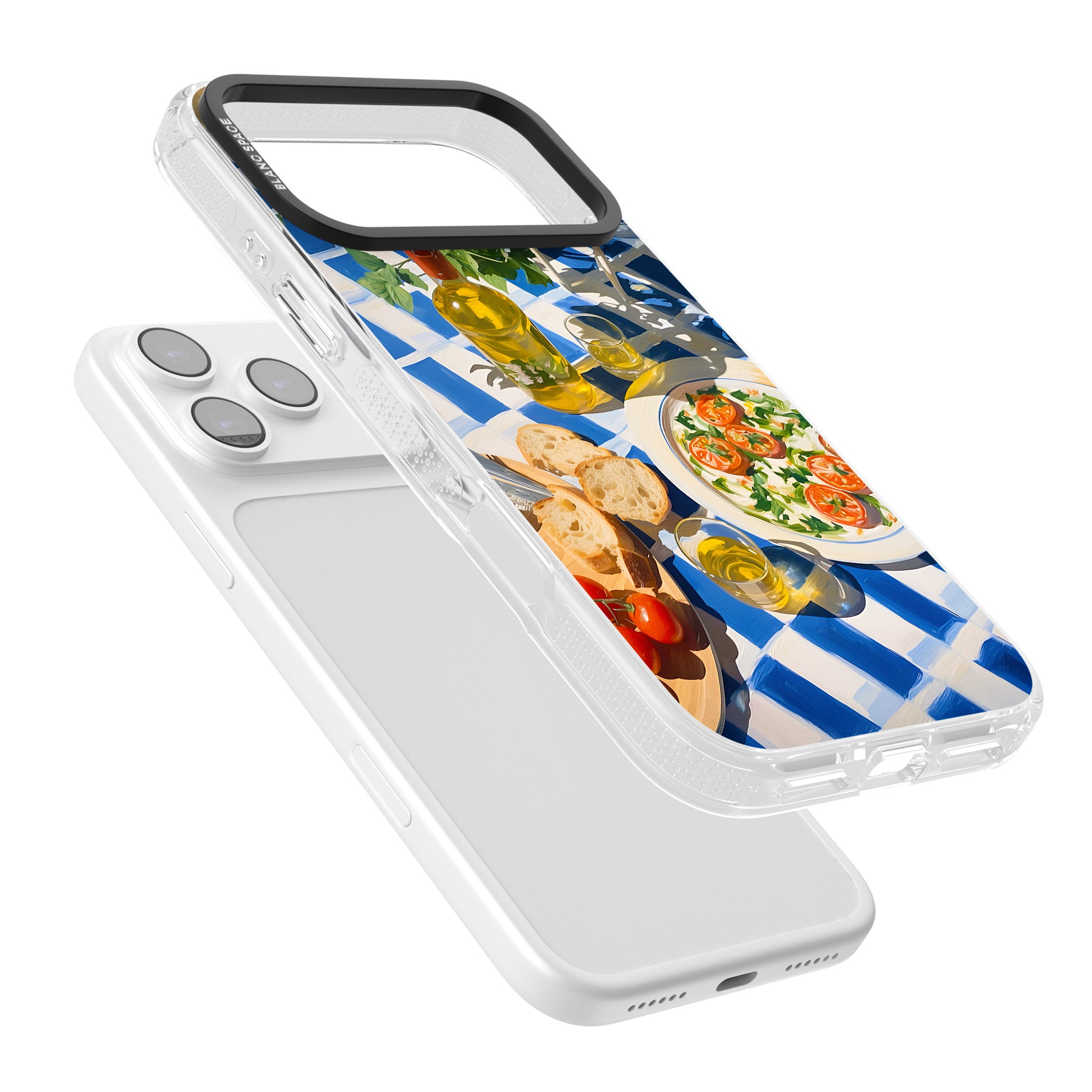 Caprese Salad iPhone 17 Pro Impact Air Clear Phone Case Colours