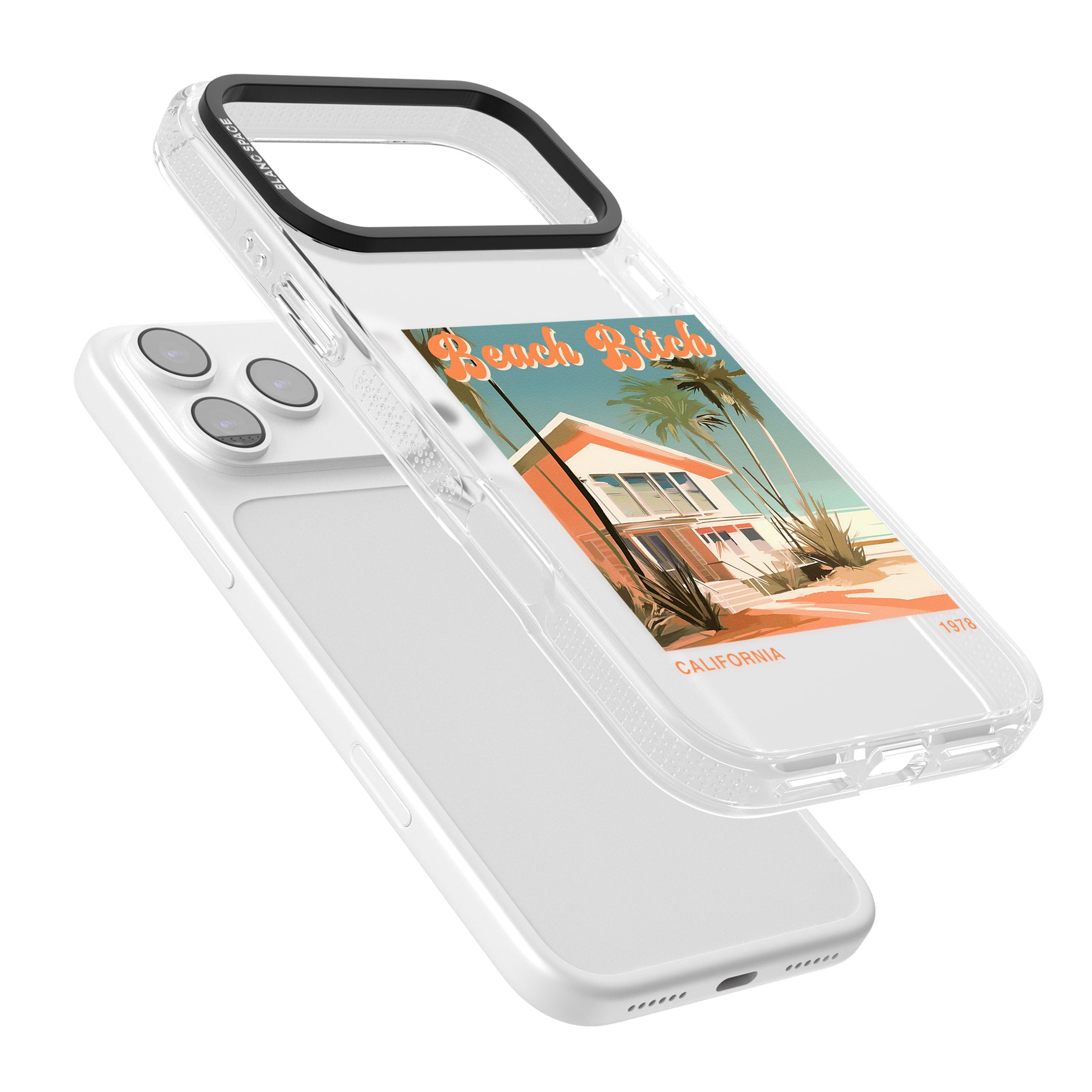 Beach B*tch iPhone 17 Pro Impact Air Clear Phone Case Colours