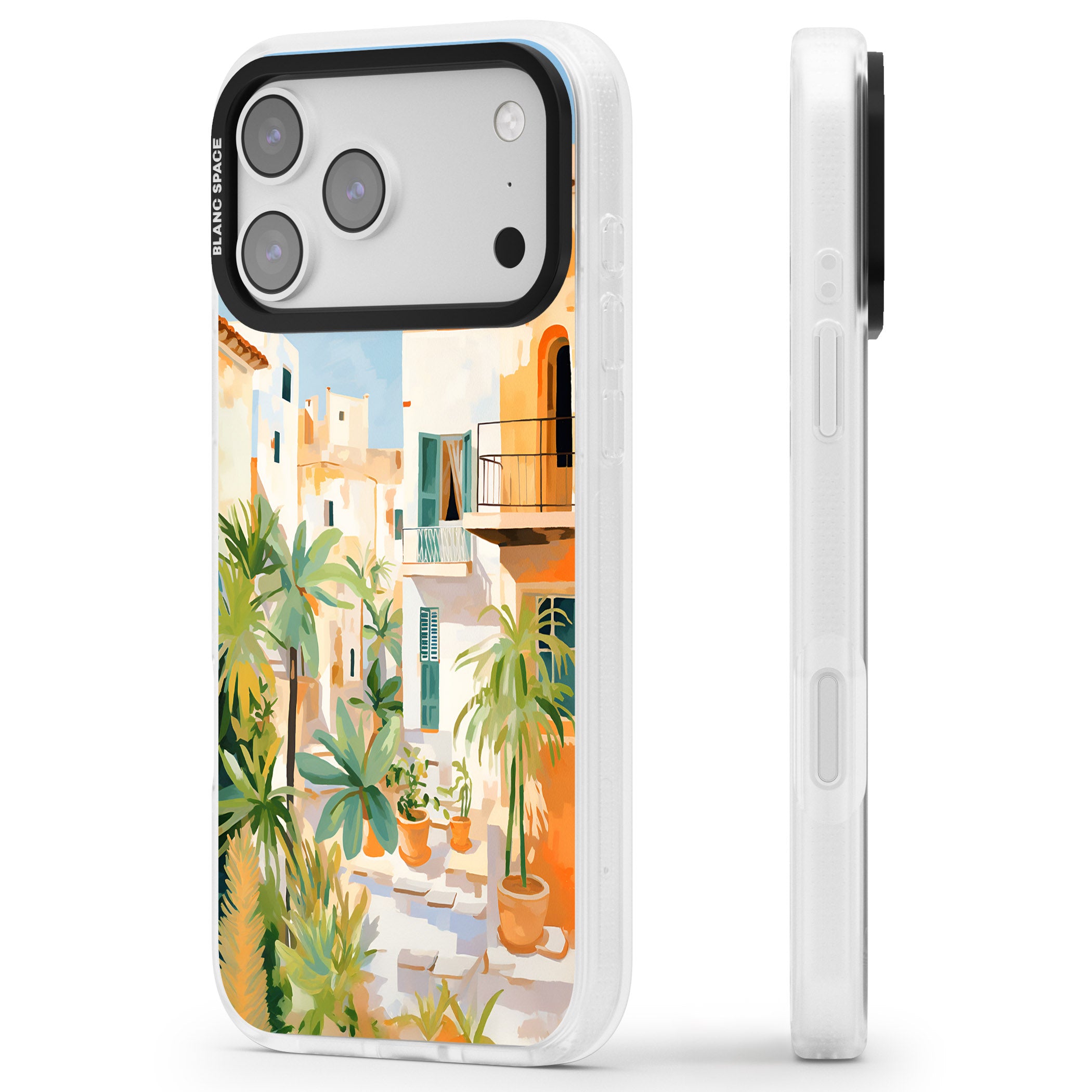 Italian Vicoli iPhone 17 Pro Impact Air Clear Phone Case Side Profile