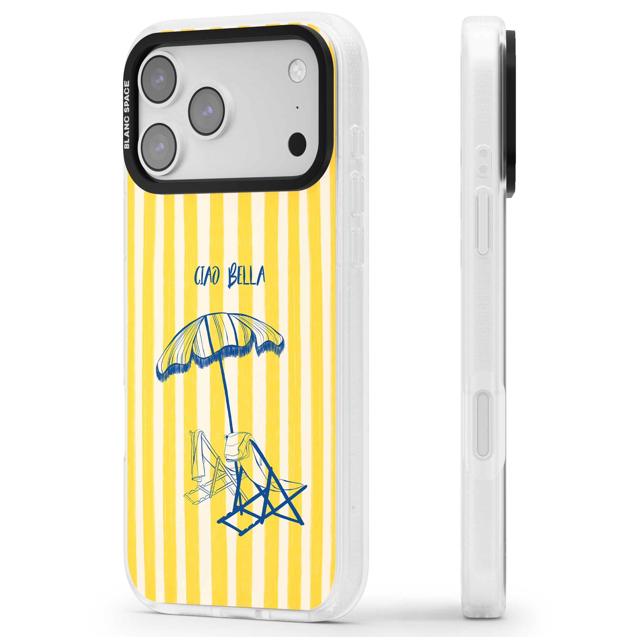 Ciao Bella iPhone 17 Pro Impact Air Clear Phone Case Side Profile