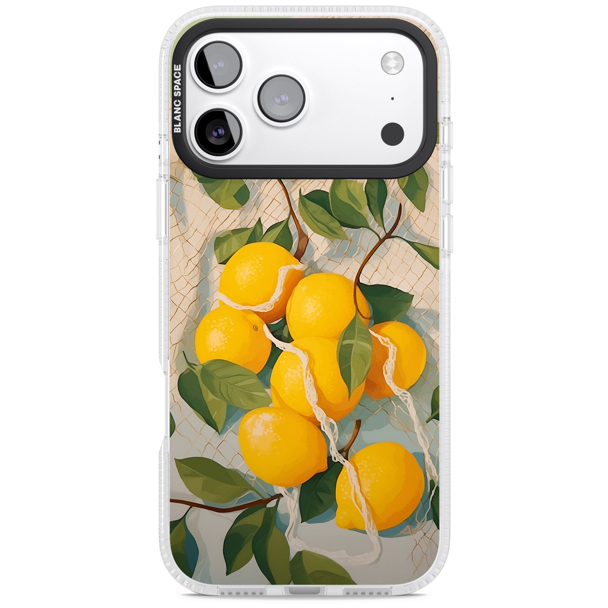 Lemon Vines iPhone 17 Pro Impact Air Clear Phone Case