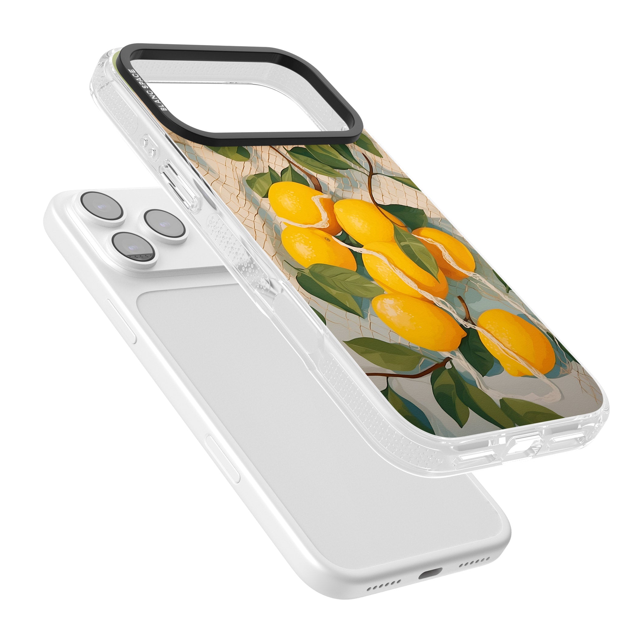 Lemon Vines iPhone 17 Pro Impact Air Clear Phone Case Colours