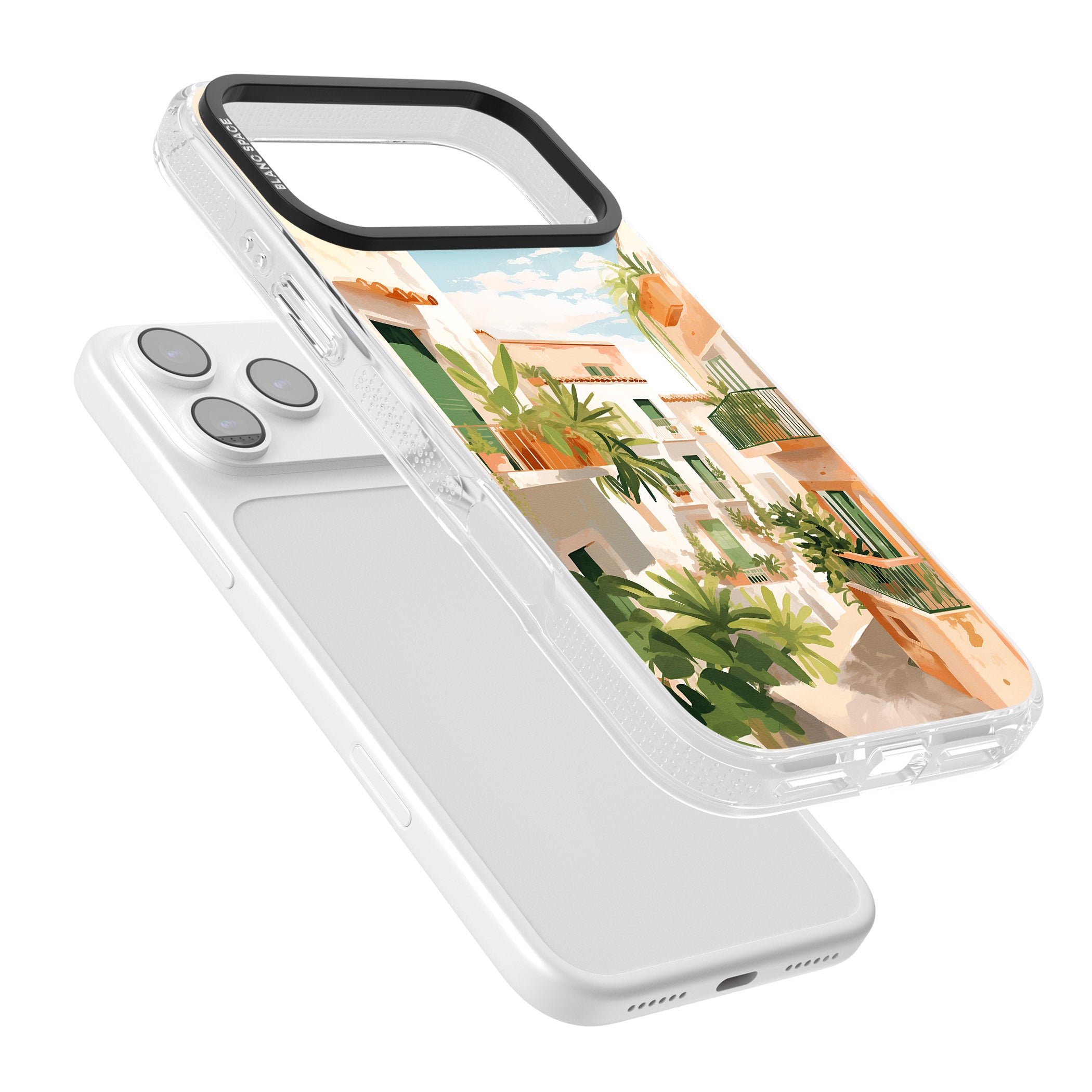 Tuscan Balconies iPhone 17 Pro Impact Air Clear Phone Case Colours