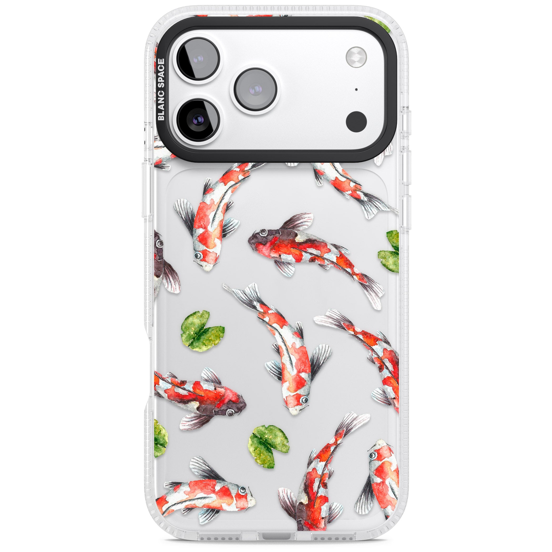 Koi Fish Watercolour iPhone 17 Pro Impact Air Clear Phone Case