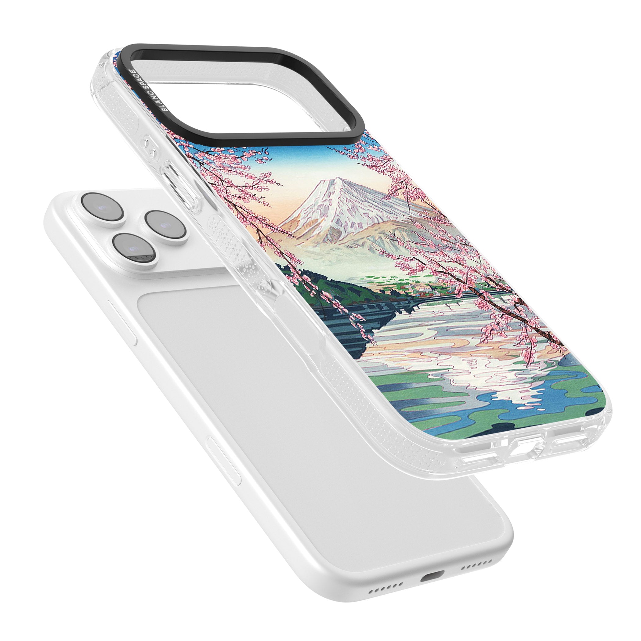 Mt Fuji From Lake Kawaguchi iPhone 17 Pro Impact Air Clear Phone Case Colours