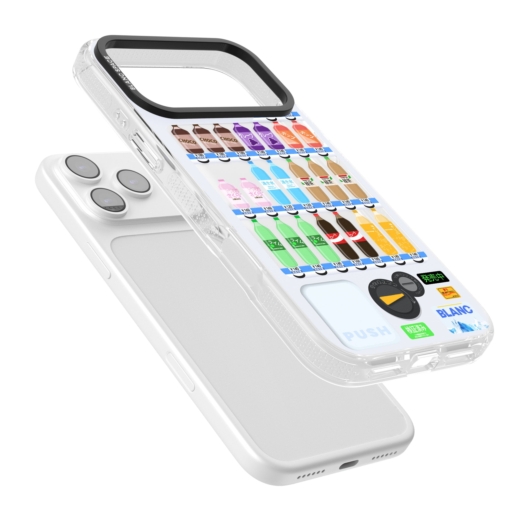 Japanese Vending Machine iPhone 17 Pro Impact Air Clear Phone Case Colours