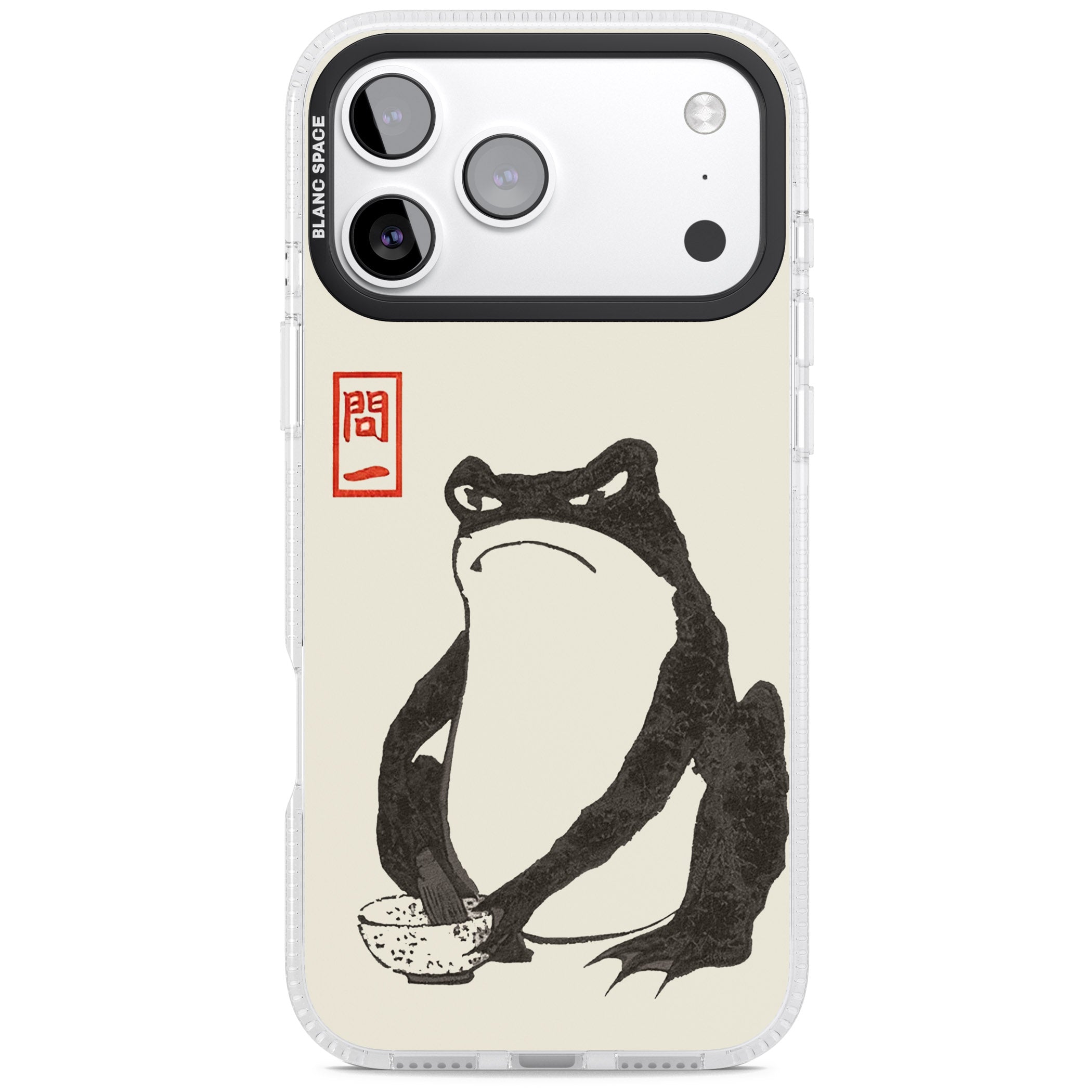 Matsumoto Hoji Grumpy Toad Frog Wallpaper iPhone Case |