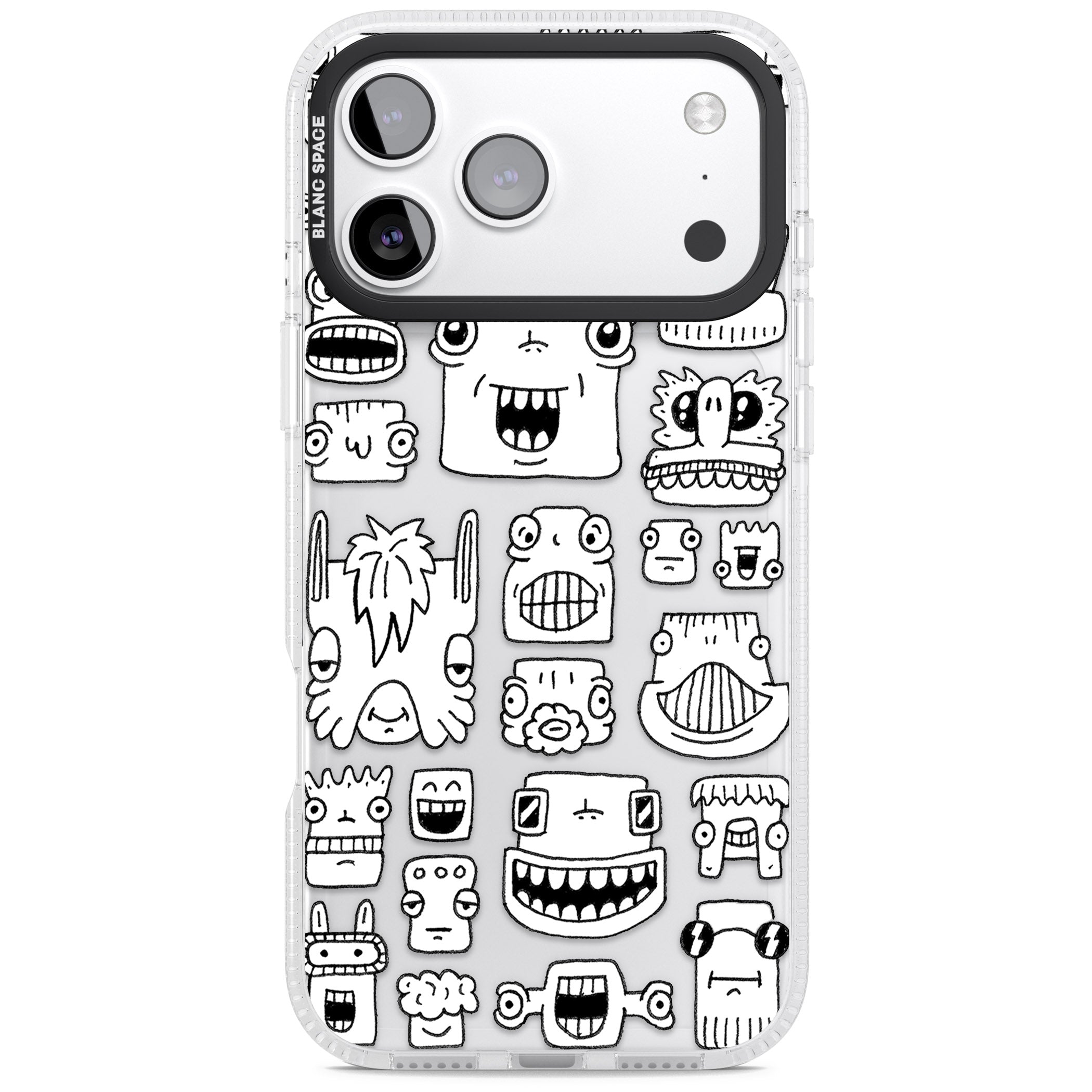 Burst Heads iPhone 17 Pro Impact Air Clear Phone Case