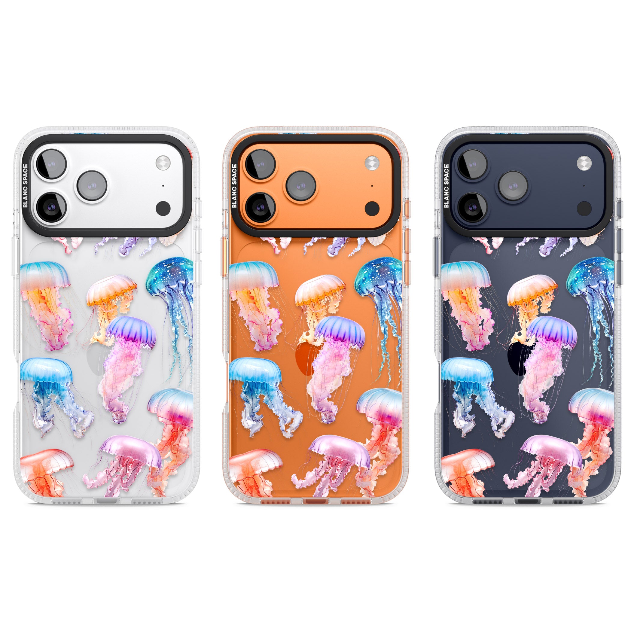 Vibrant Jellyfish iPhone 17 Pro Impact Air Clear Phone Case APT Impact Protection