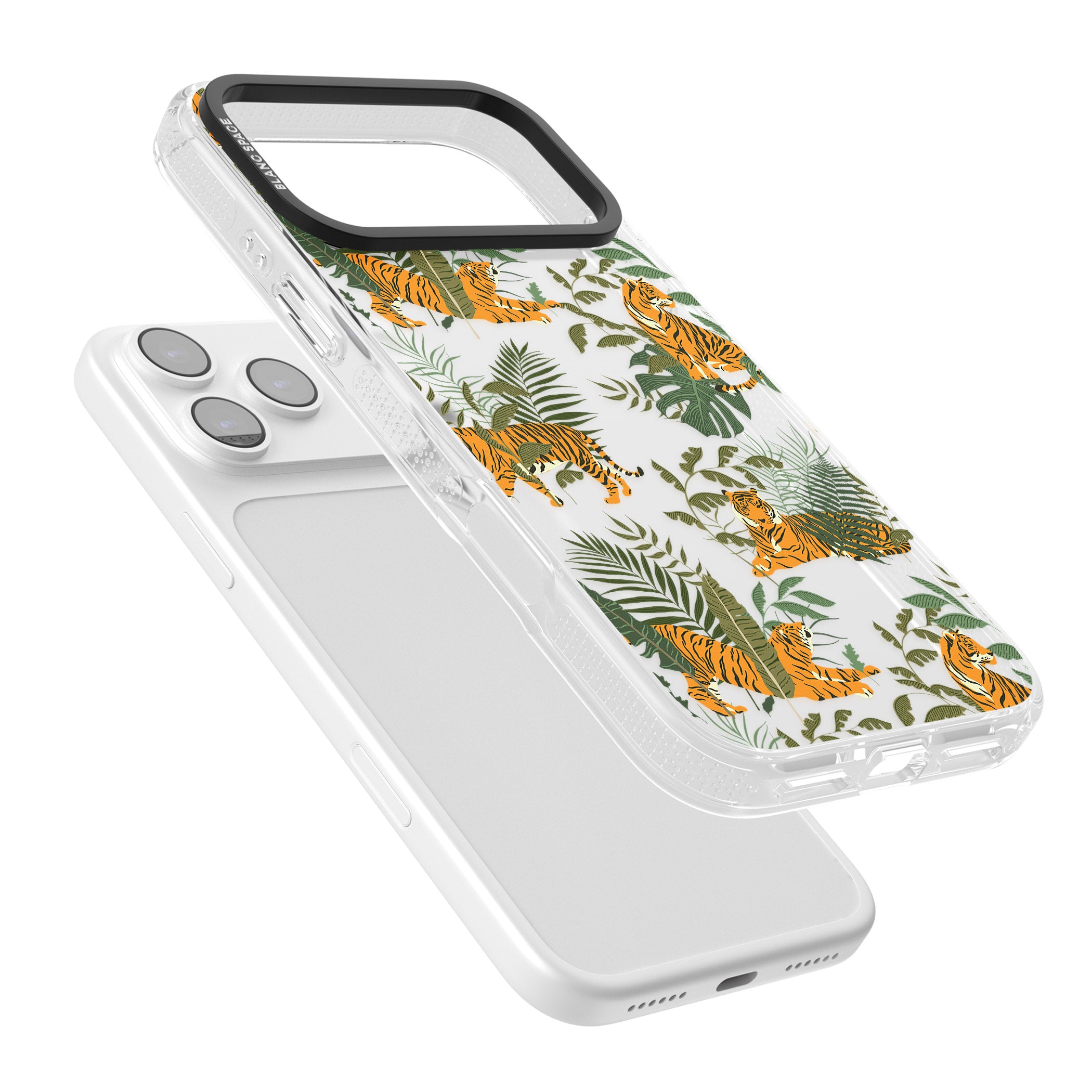 Tiger & Fern Jungle iPhone 17 Pro Impact Air Clear Phone Case Colours