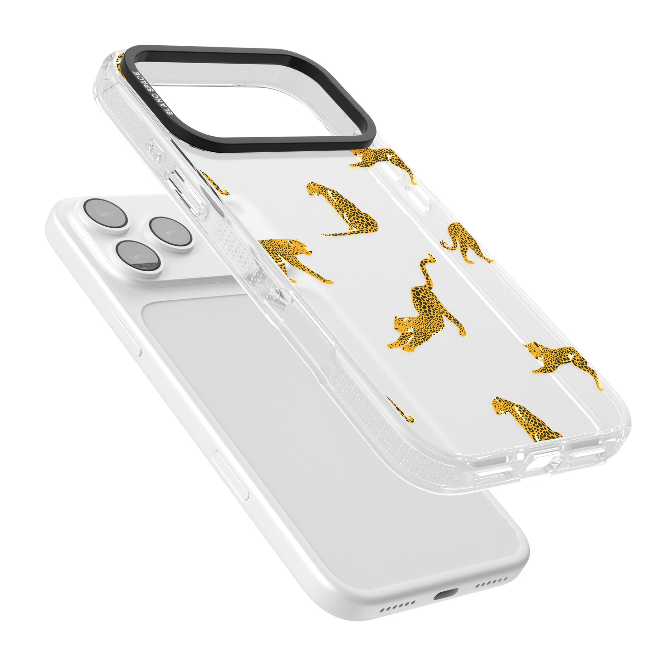 Leopard Spots iPhone 17 Pro Impact Air Clear Phone Case Colours