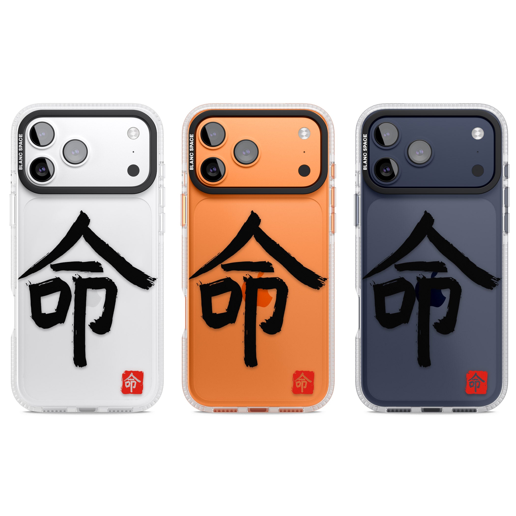 Japanese Kanji Life iPhone 17 Pro Impact Air Clear Phone Case APT Impact Protection