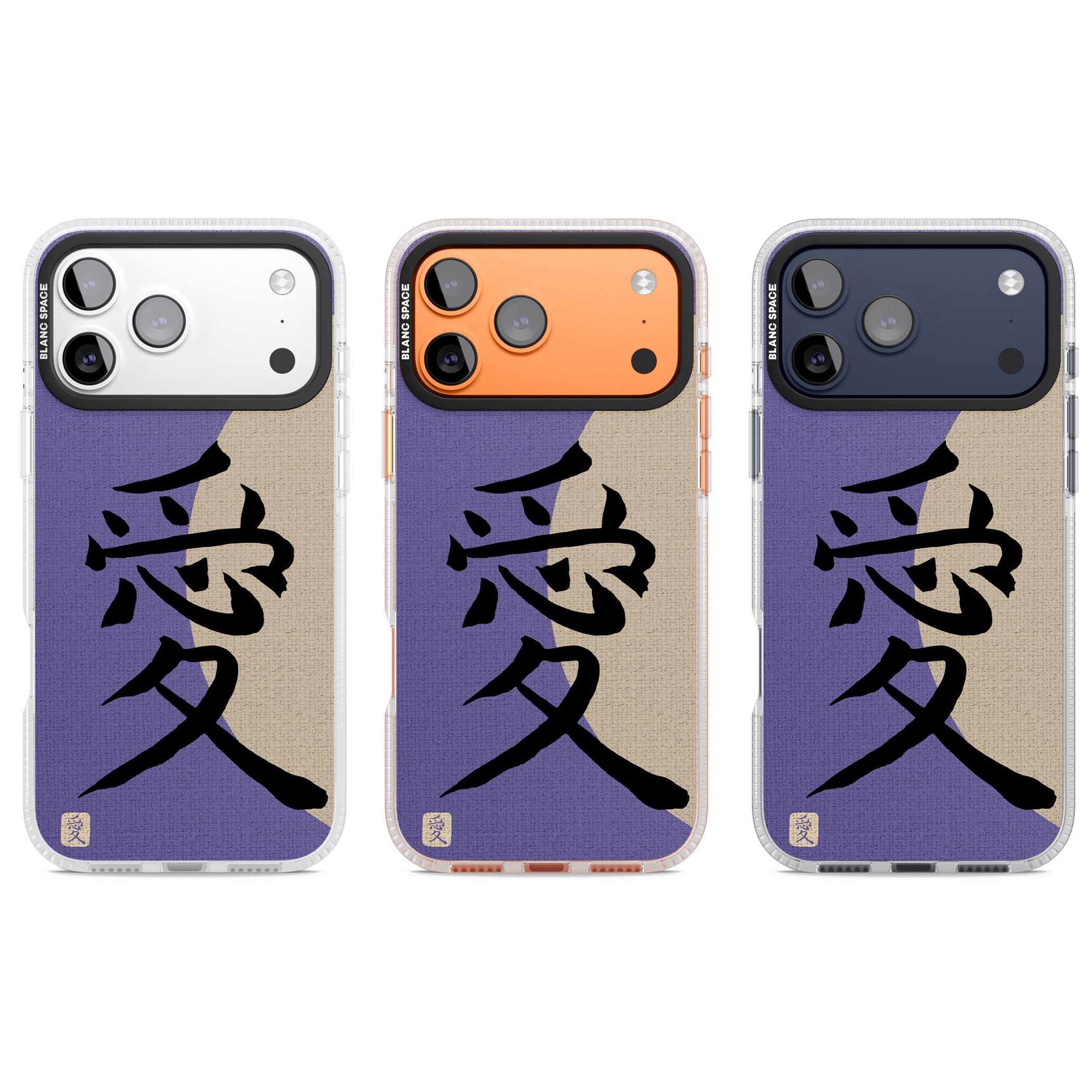 Vintage Japanese Kanji Love iPhone 17 Pro Impact Air Clear Phone Case APT Impact Protection