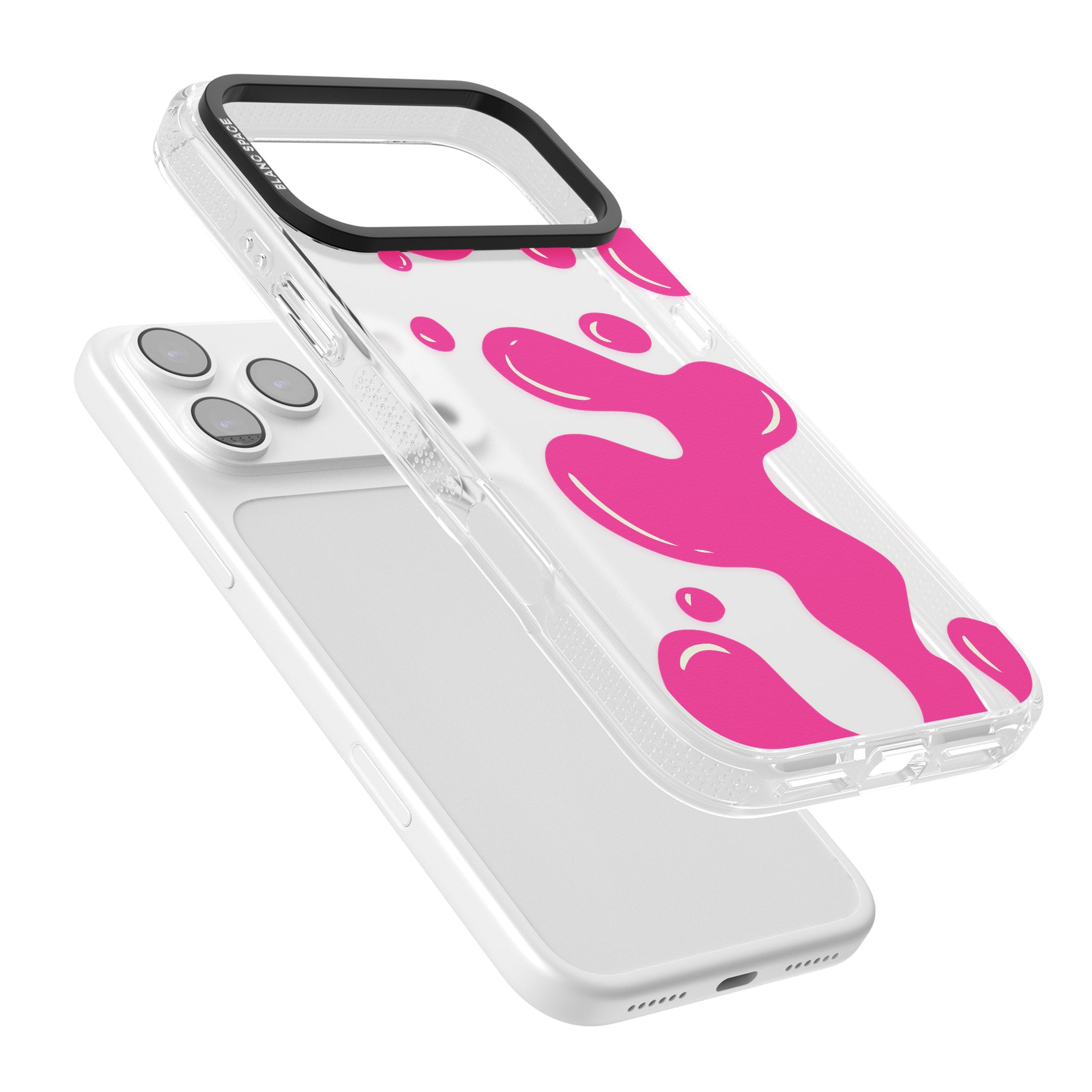 Pink Lava Lamp iPhone 17 Pro Impact Air Clear Phone Case Colours