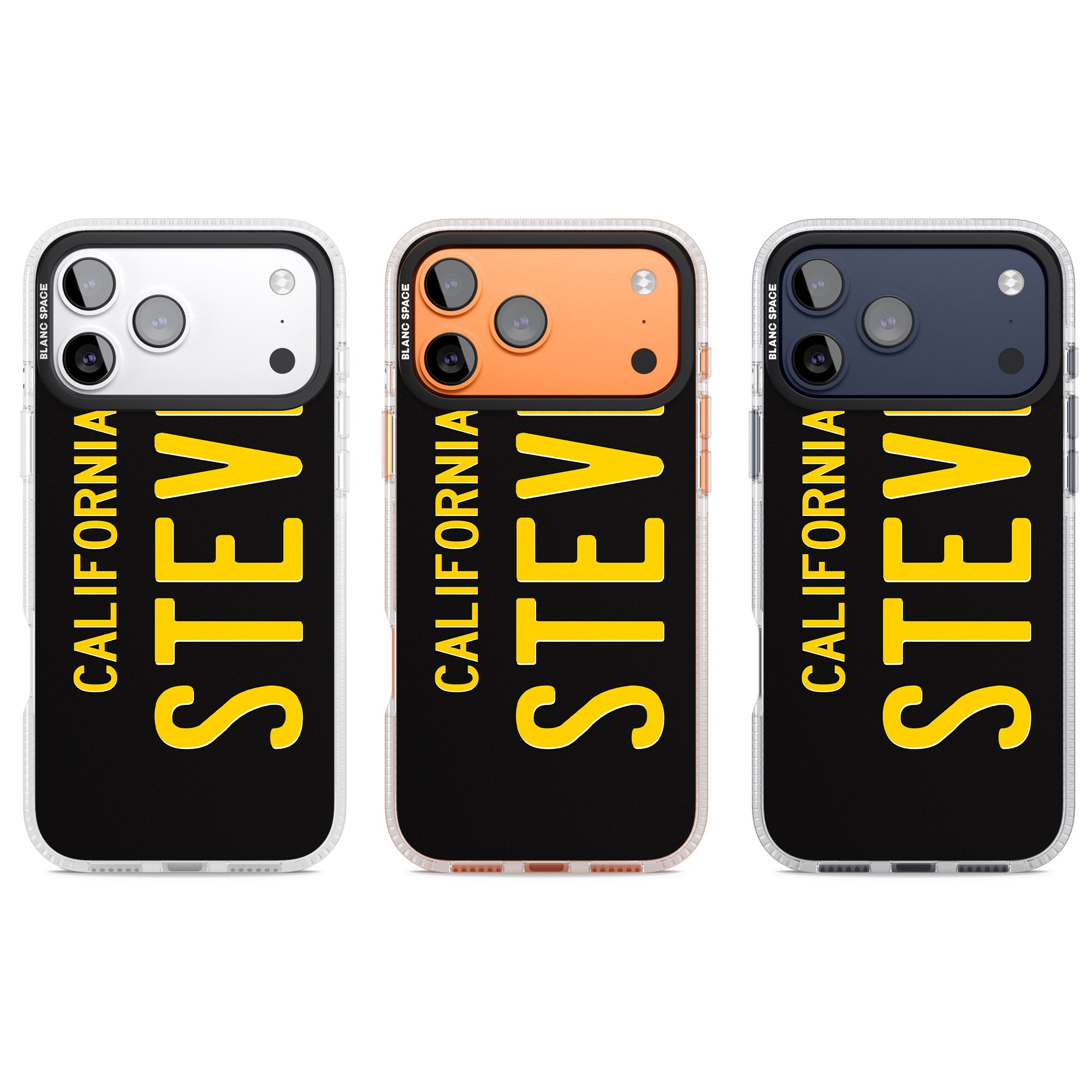 Personalised Vintage California License Plate iPhone 17 Pro Impact Air Clear Phone Case APT Impact Protection