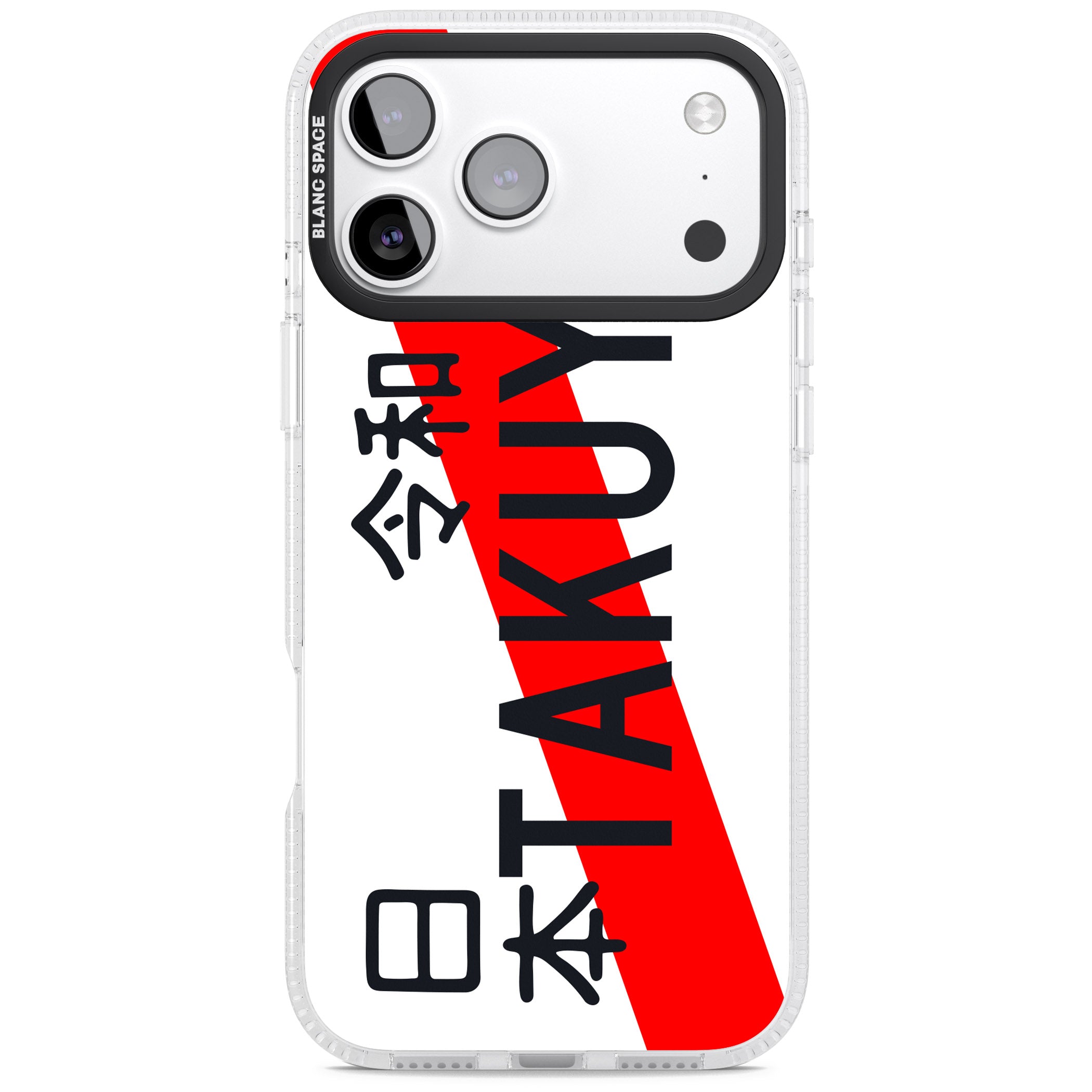 Personalised Japanese License Plate iPhone 17 Pro Impact Air Clear Phone Case