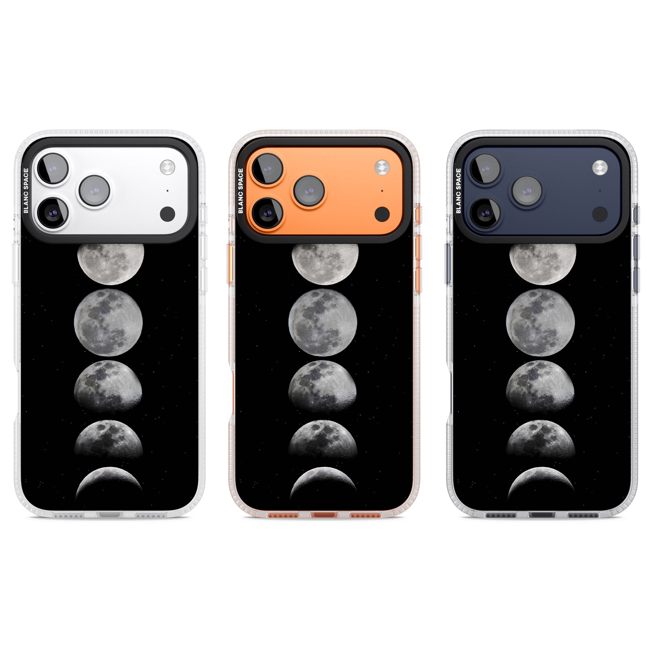Phases Of The Moon iPhone 17 Pro Impact Air Clear Phone Case APT Impact Protection