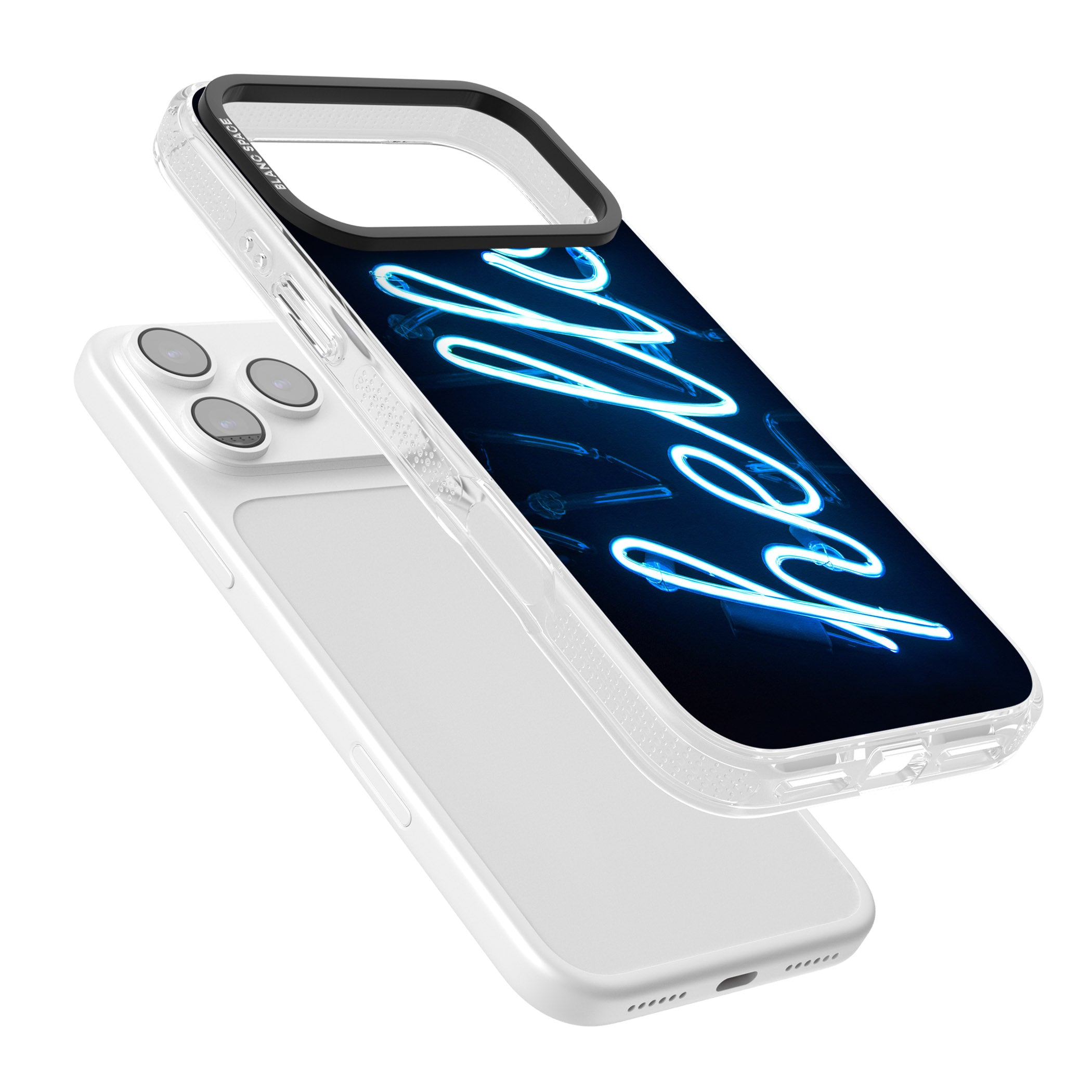 Hello Neon Sign iPhone 17 Pro Impact Air Clear Phone Case Colours