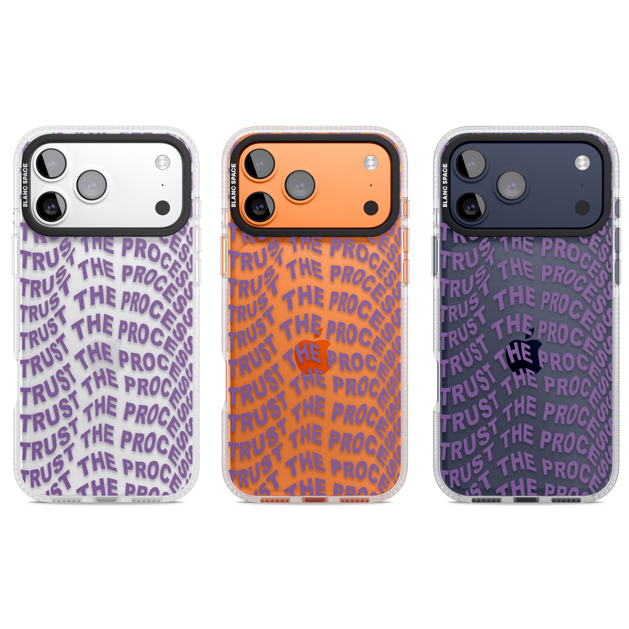 Trust The Process iPhone 17 Pro Impact Air Clear Phone Case APT Impact Protection