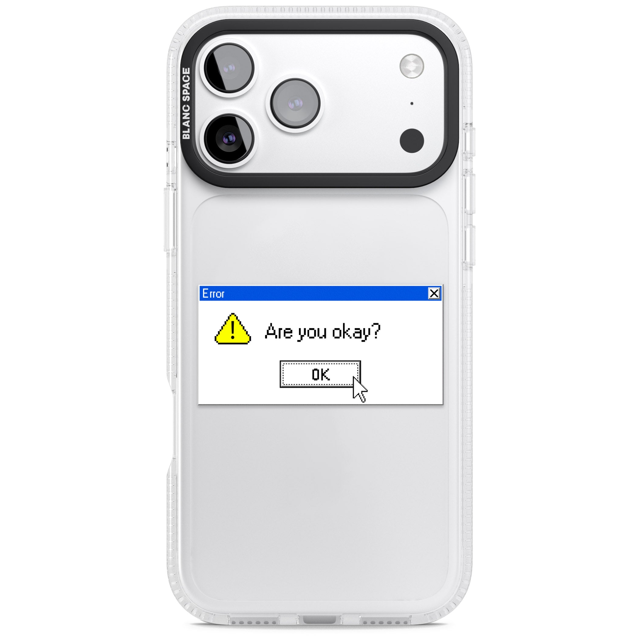Are You Okay Exe iPhone 17 Pro Impact Air Clear Phone Case