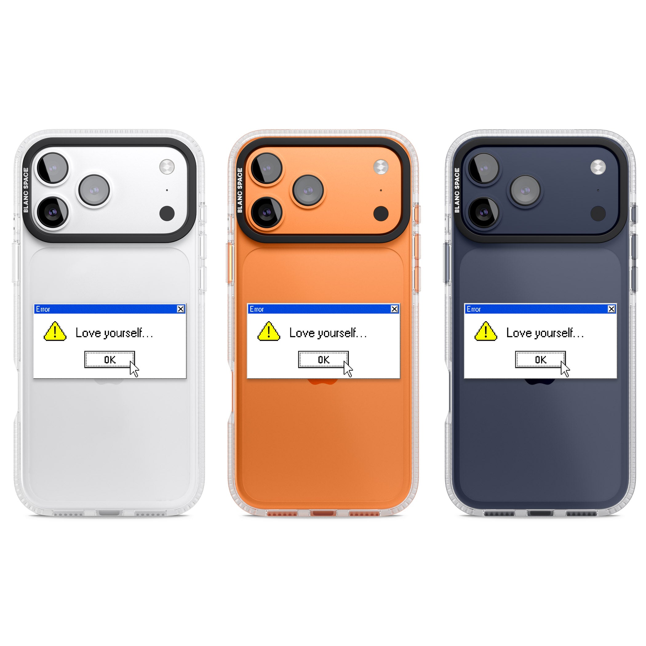 Love Yourself Exe iPhone 17 Pro Impact Air Clear Phone Case APT Impact Protection