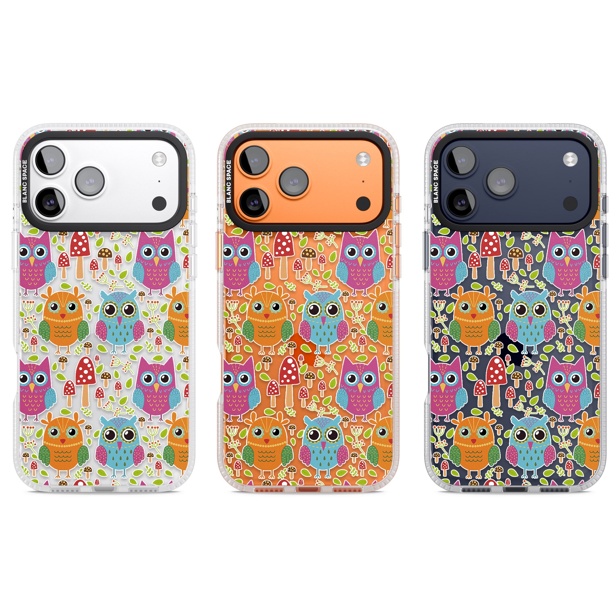 Forrest Owl Clear Pattern iPhone 17 Pro Impact Air Clear Phone Case APT Impact Protection