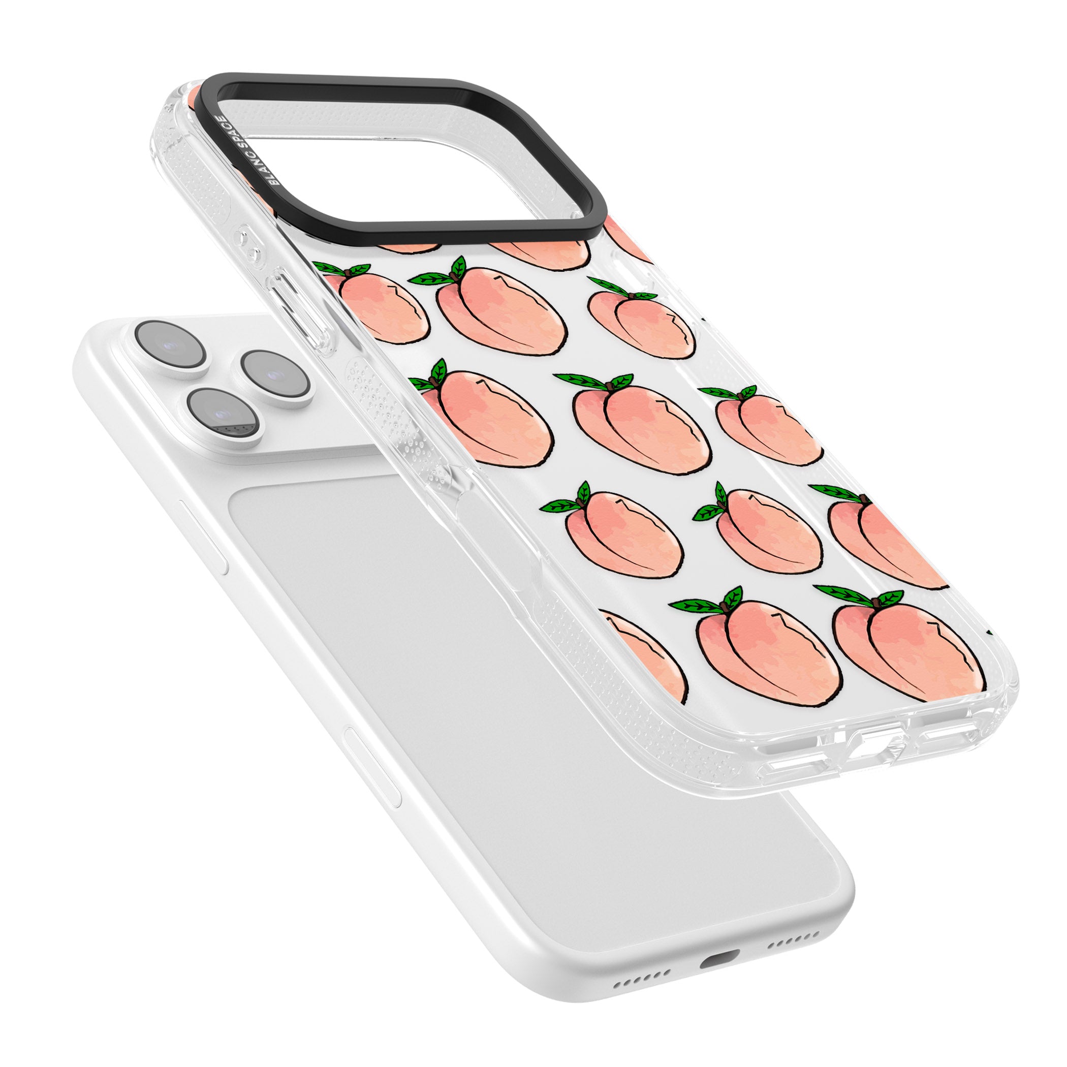 Peachy Picnic iPhone 17 Pro Impact Air Clear Phone Case Colours