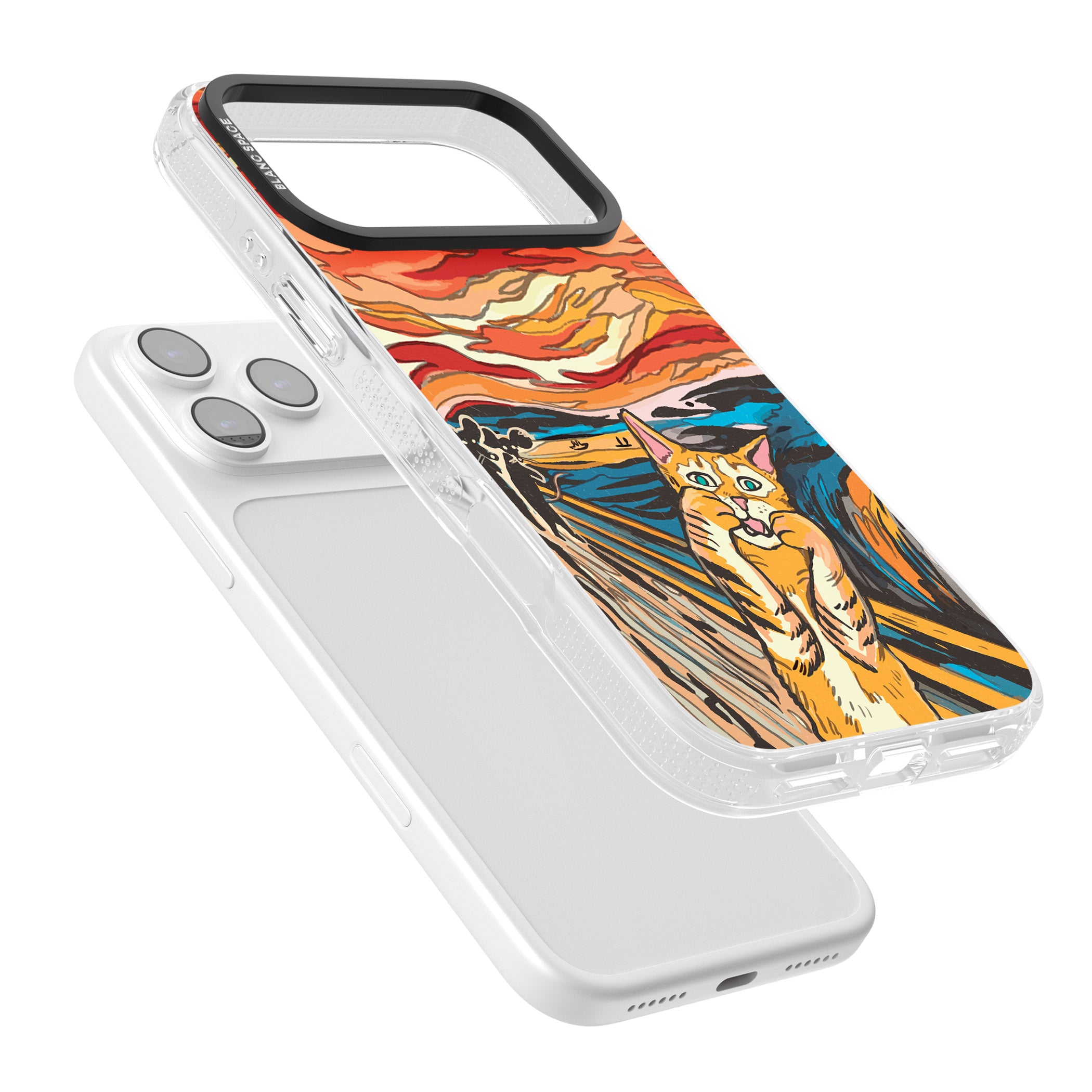 The Meow iPhone 17 Pro Impact Air Clear Phone Case Colours