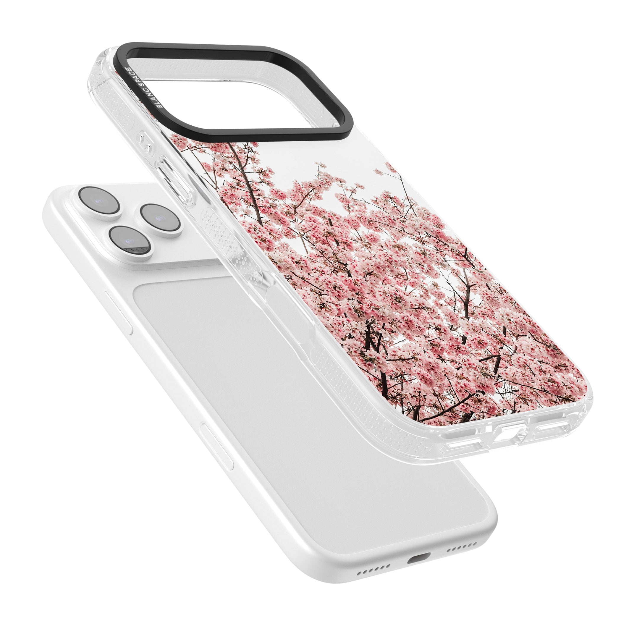 Cherry Blossom Bloom iPhone 17 Pro Impact Air Clear Phone Case Colours