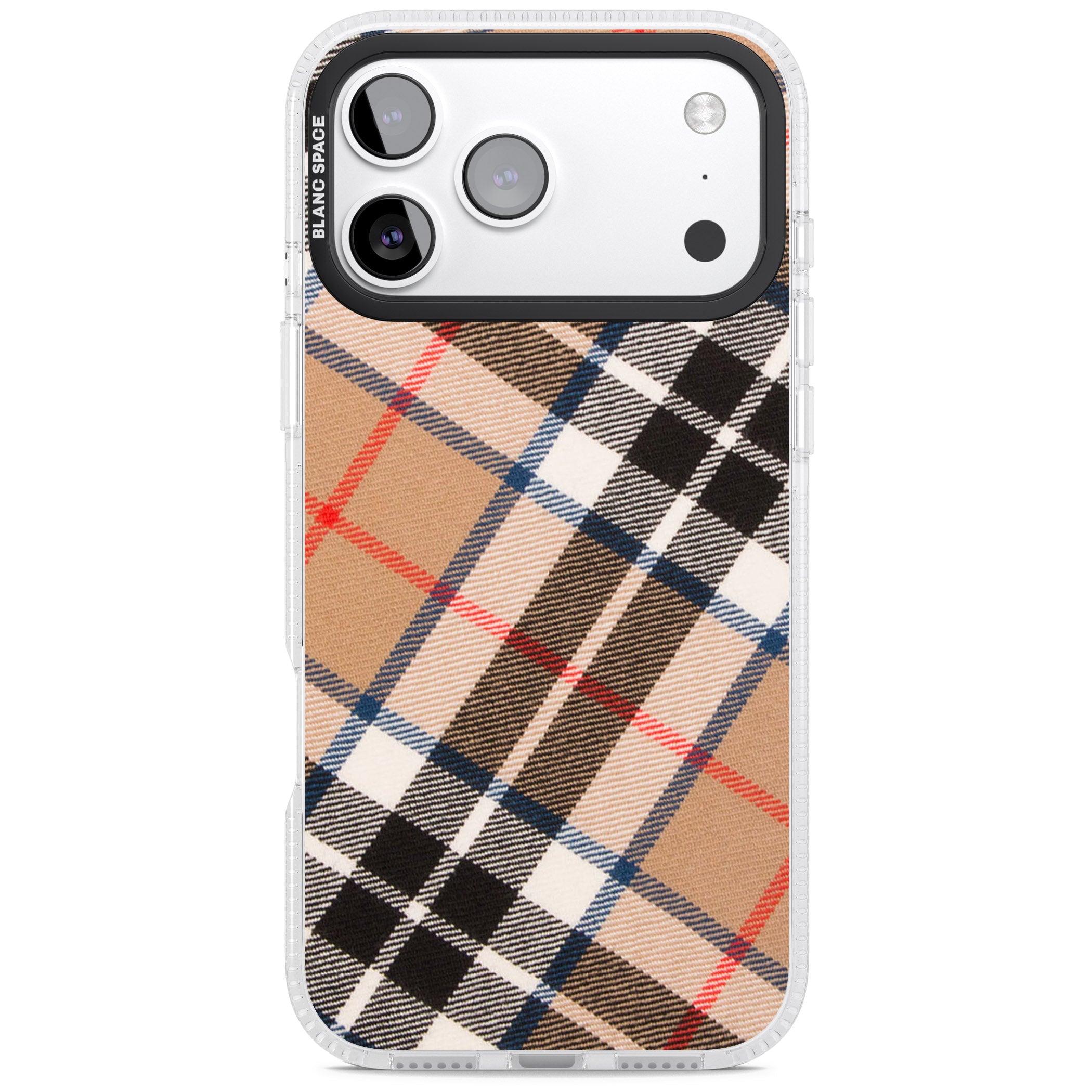 Haymarket Check iPhone 17 Pro Impact Air Clear Phone Case
