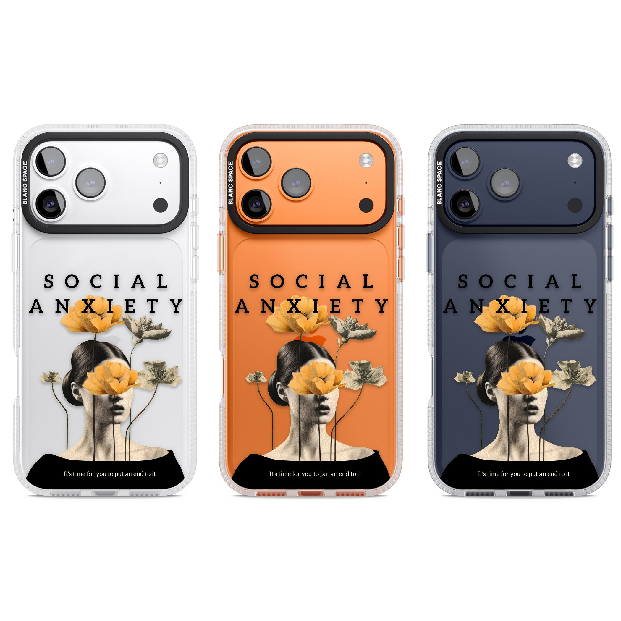 Social Anxiety iPhone 17 Pro Impact Air Clear Phone Case APT Impact Protection