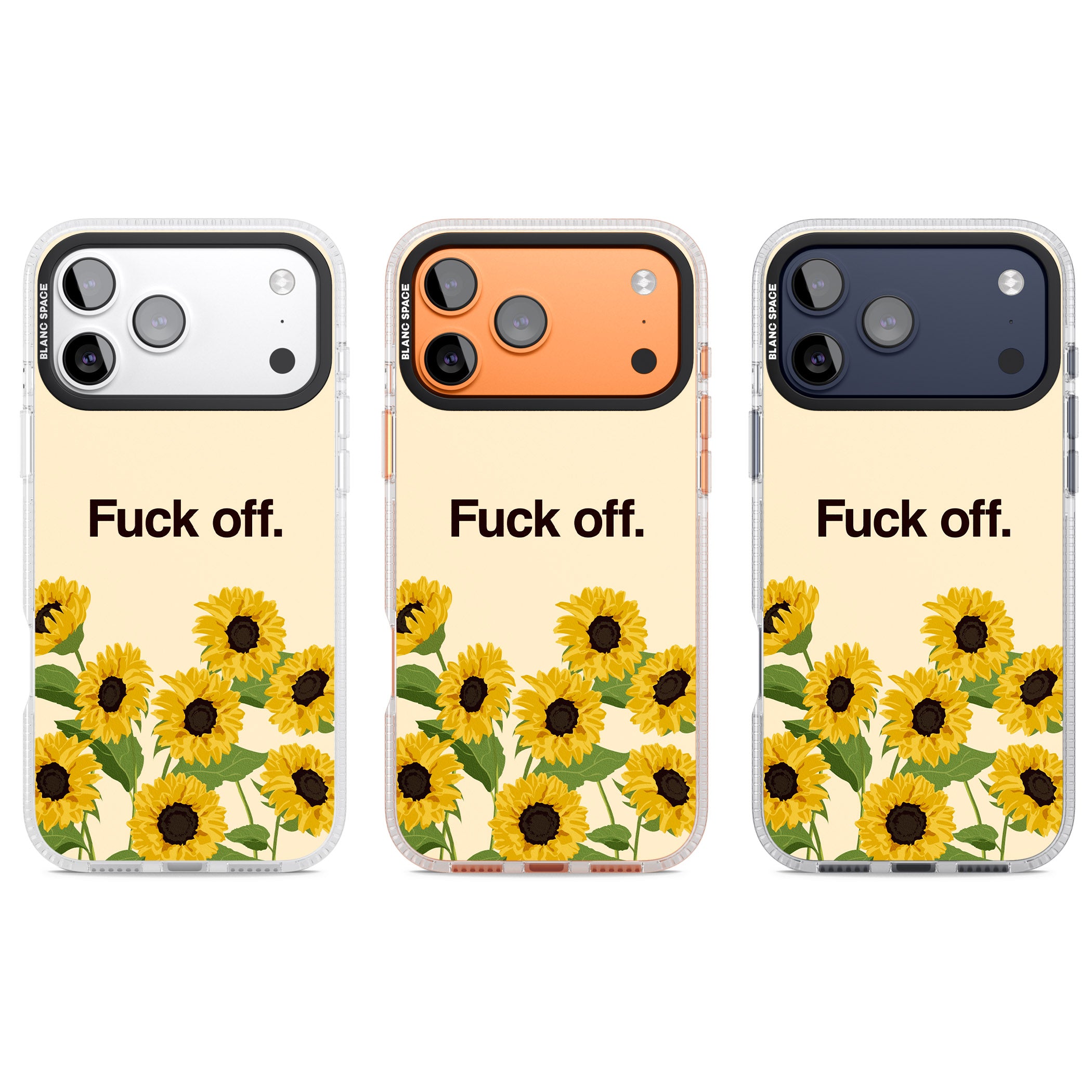 F*Ck Off iPhone 17 Pro Impact Air Clear Phone Case APT Impact Protection