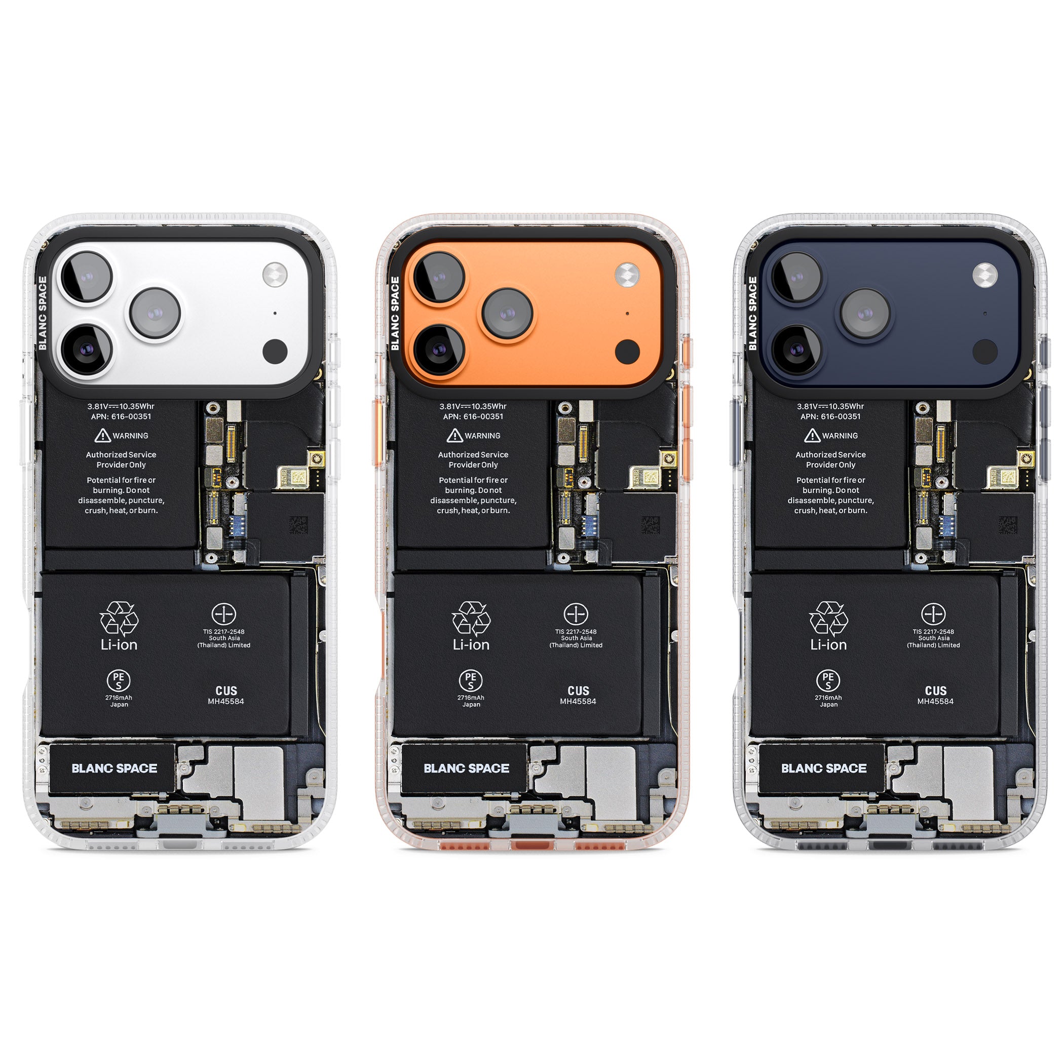 Circuit Board Standard iPhone 17 Pro Impact Air Clear Phone Case APT Impact Protection