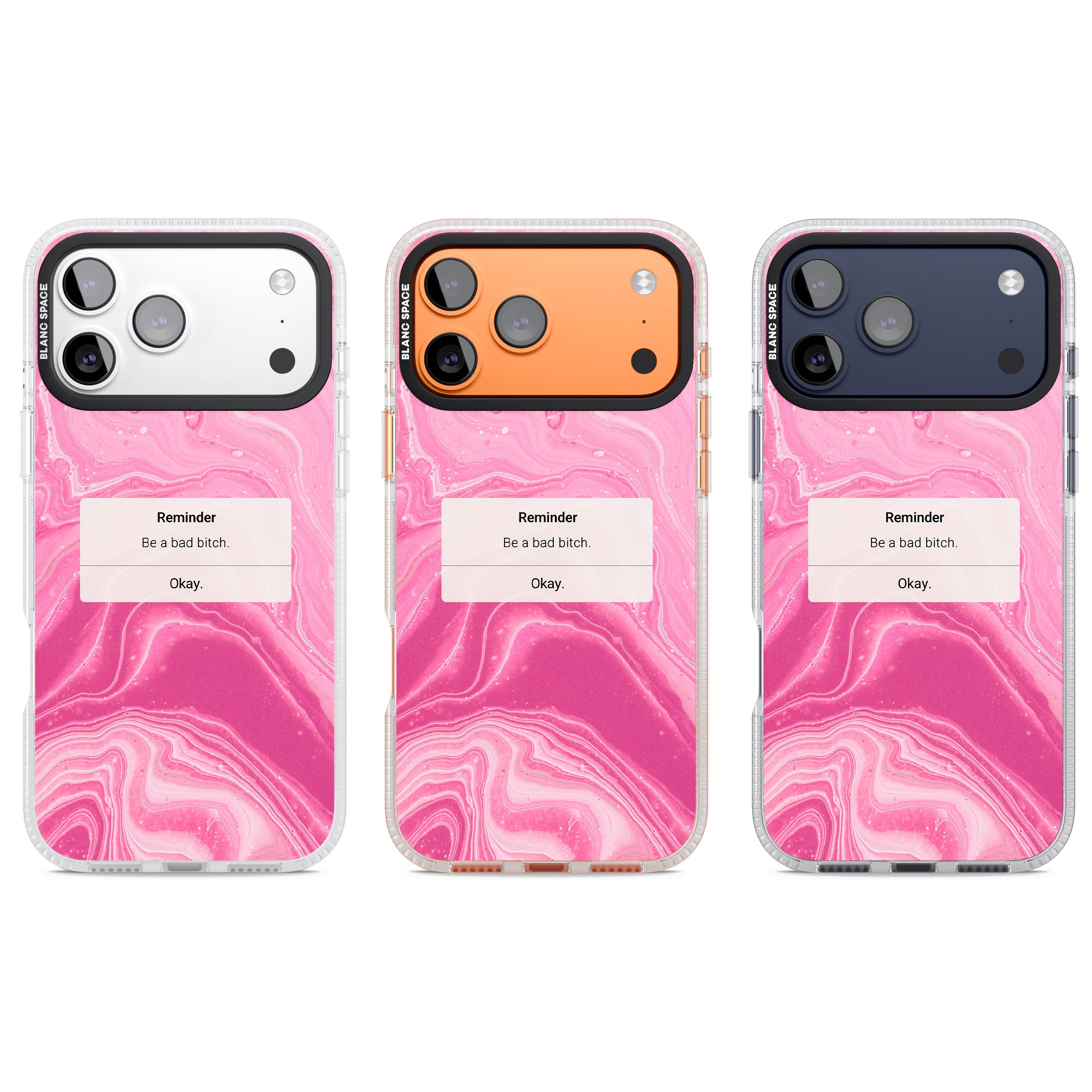 Bad Bitch Reminder iPhone 17 Pro Impact Air Clear Phone Case APT Impact Protection