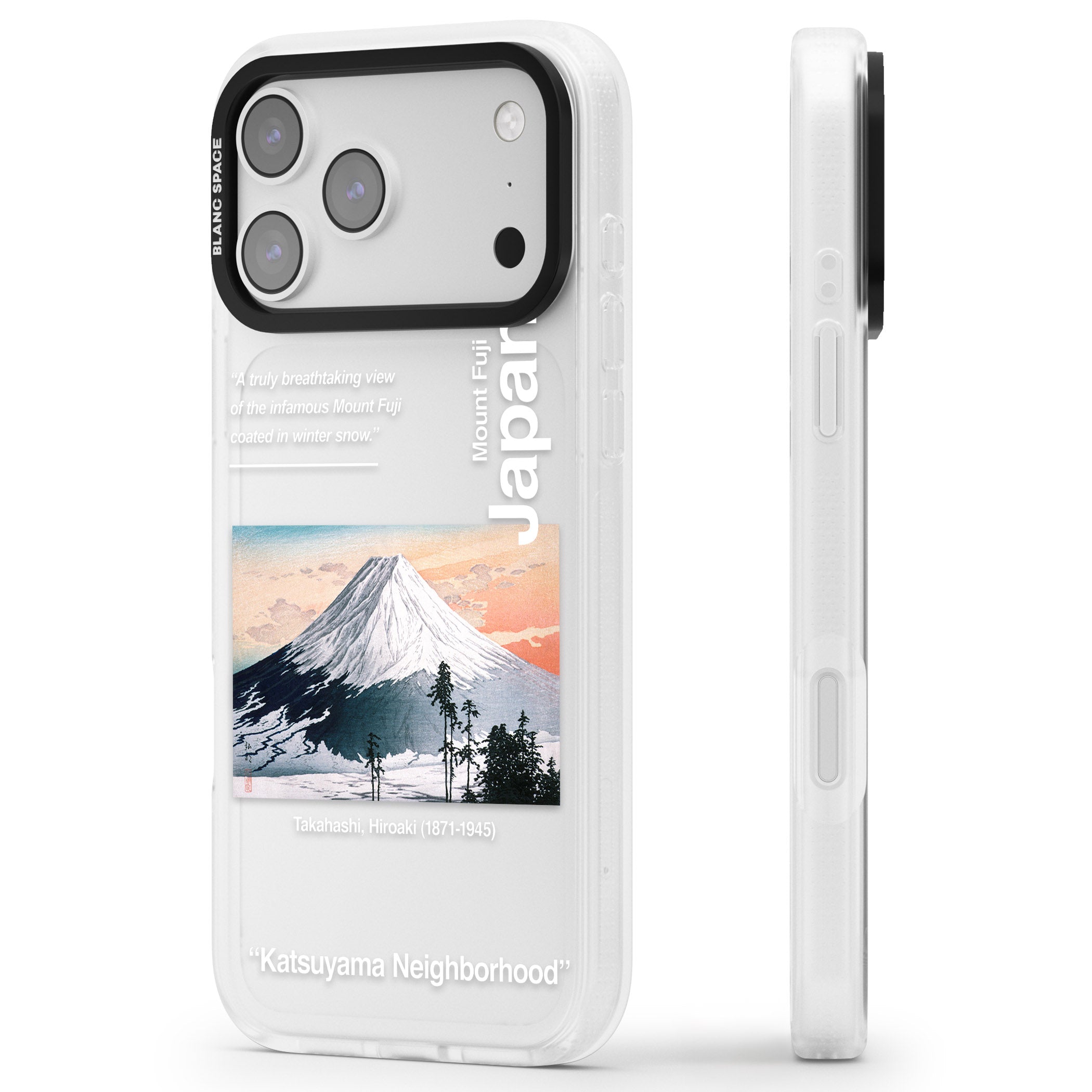 Katsuyama Neighborhood iPhone 17 Pro Impact Air Clear Phone Case Side Profile