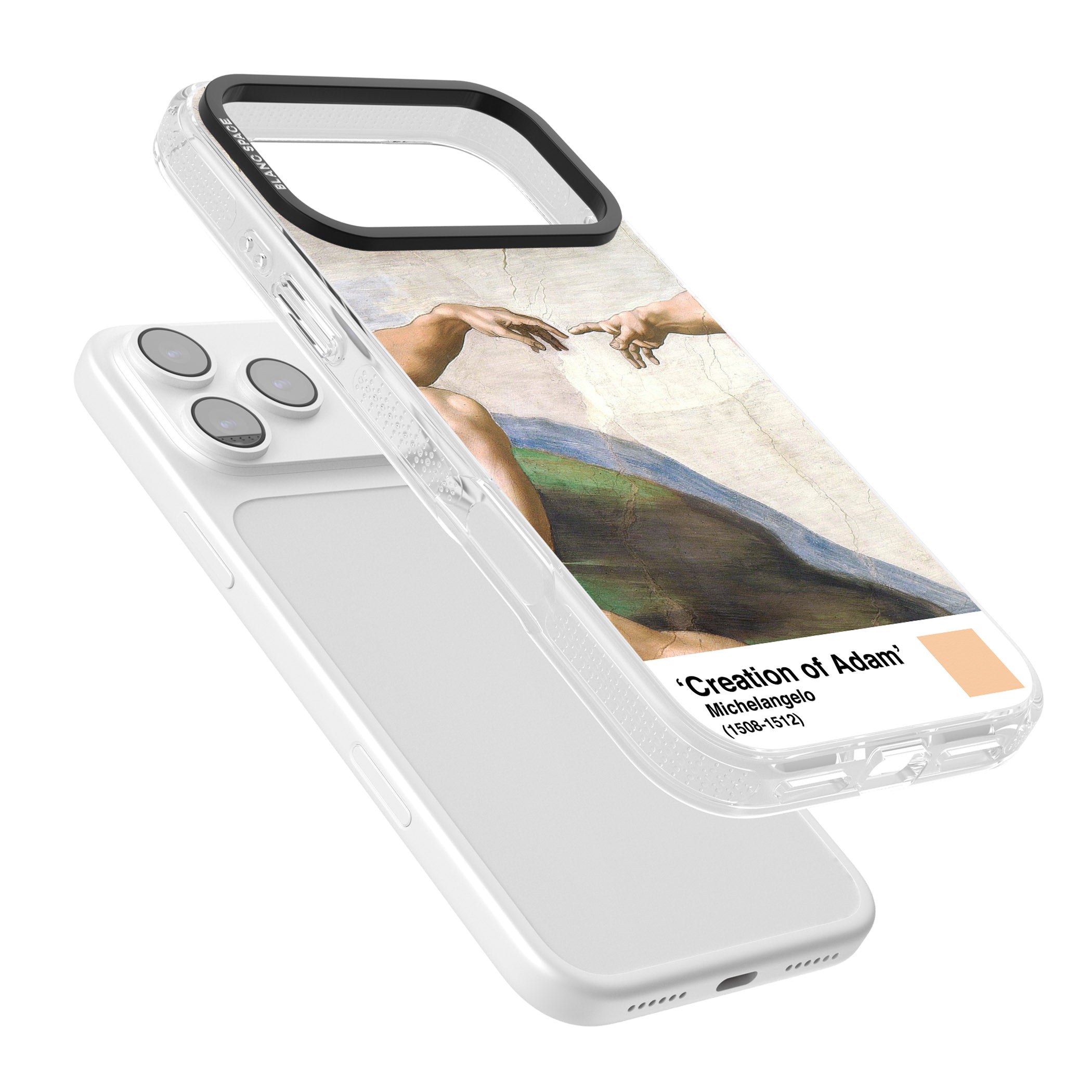 Creation Of Adam iPhone 17 Pro Impact Air Clear Phone Case Colours