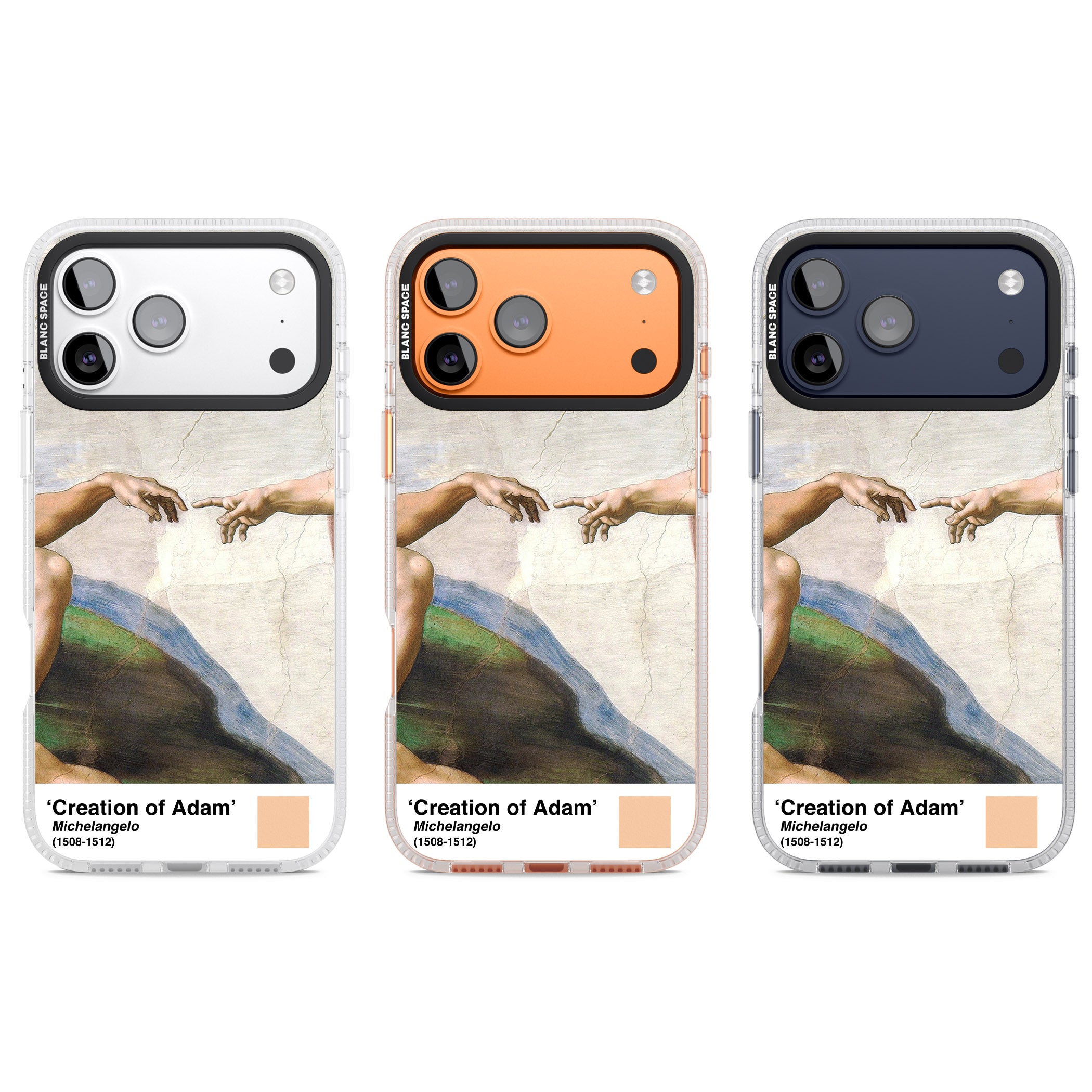 Creation Of Adam iPhone 17 Pro Impact Air Clear Phone Case APT Impact Protection