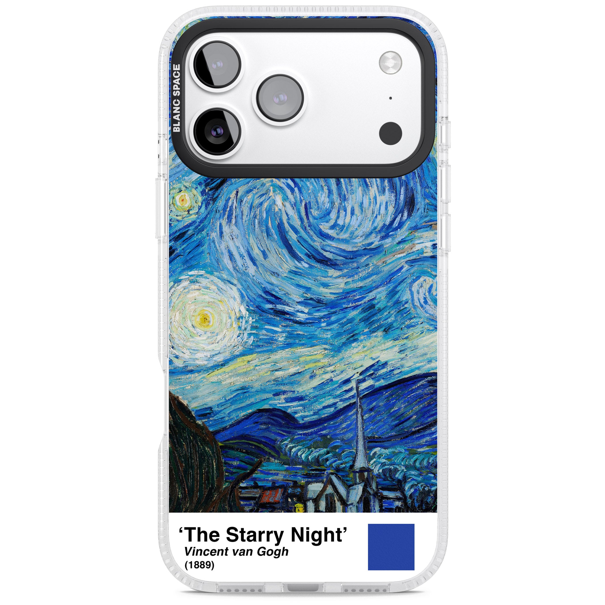 The Starry Night iPhone 17 Pro Impact Air Clear Phone Case