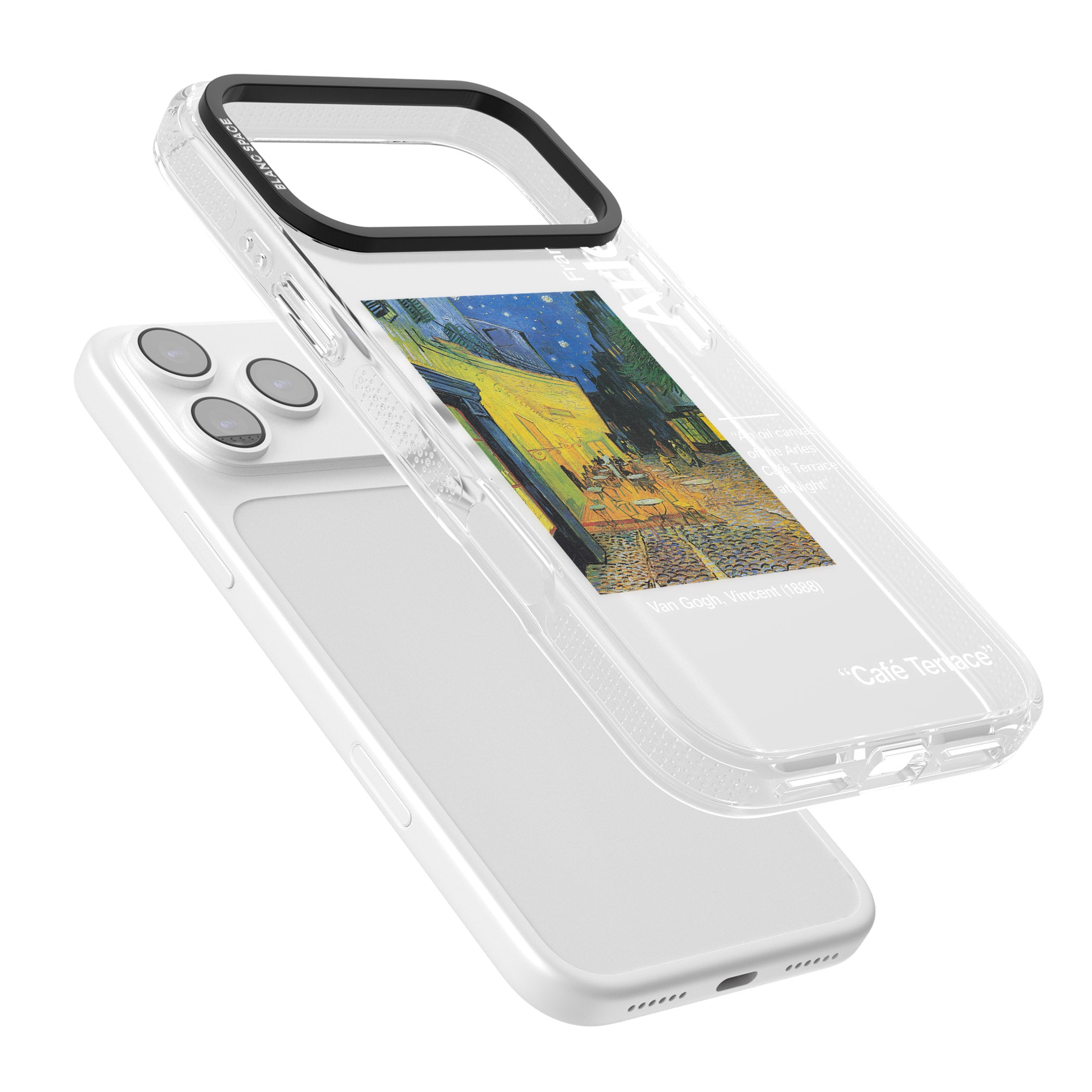 Cafe Terrace At Night iPhone 17 Pro Impact Air Clear Phone Case Colours