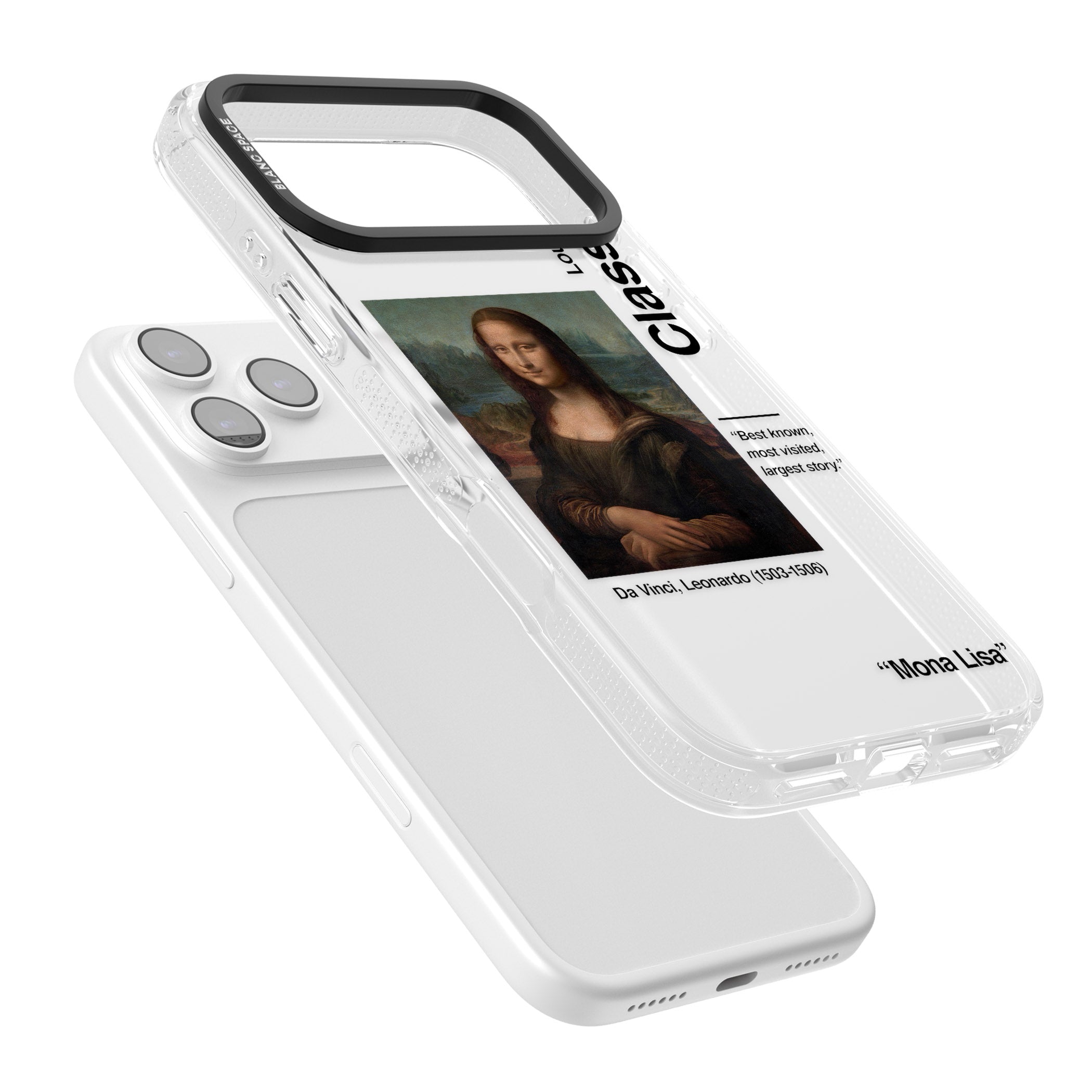 Mona Lisa Leonardo Da Vinci iPhone 17 Pro Impact Air Clear Phone Case Colours
