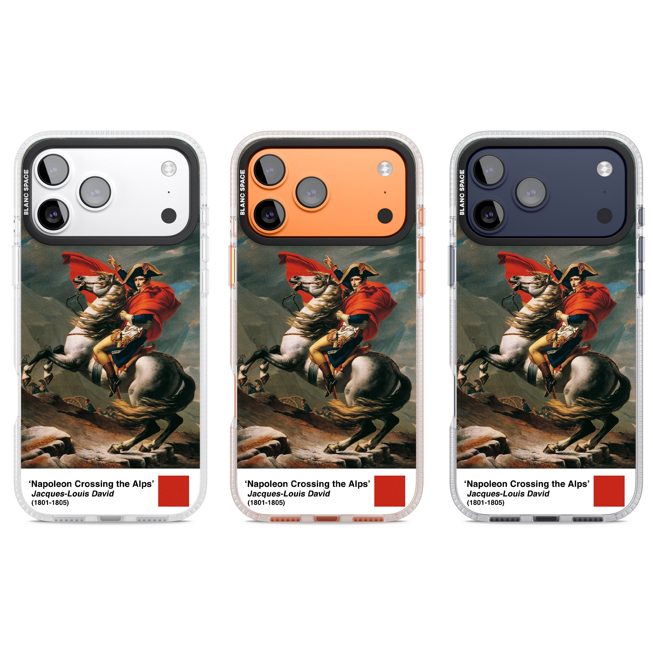 Napoleon Crossing The Alps iPhone 17 Pro Impact Air Clear Phone Case APT Impact Protection