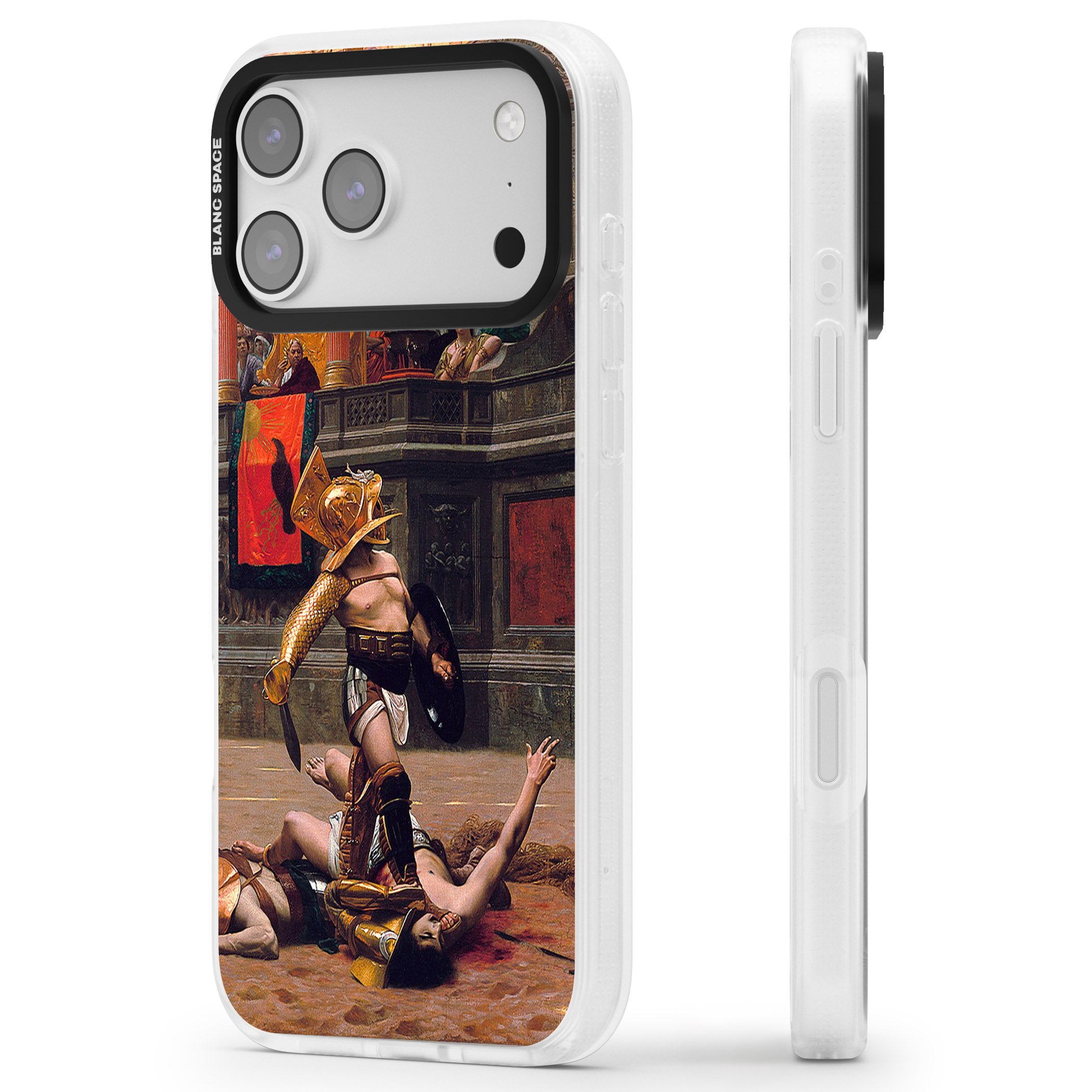 Pollice Verso iPhone 17 Pro Impact Air Clear Phone Case Side Profile